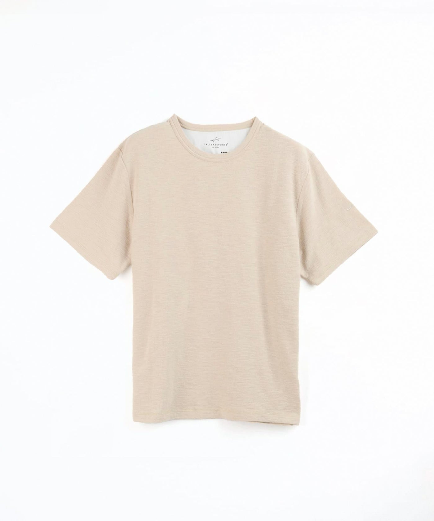 メランジ/クルーネック半袖Tシャツ