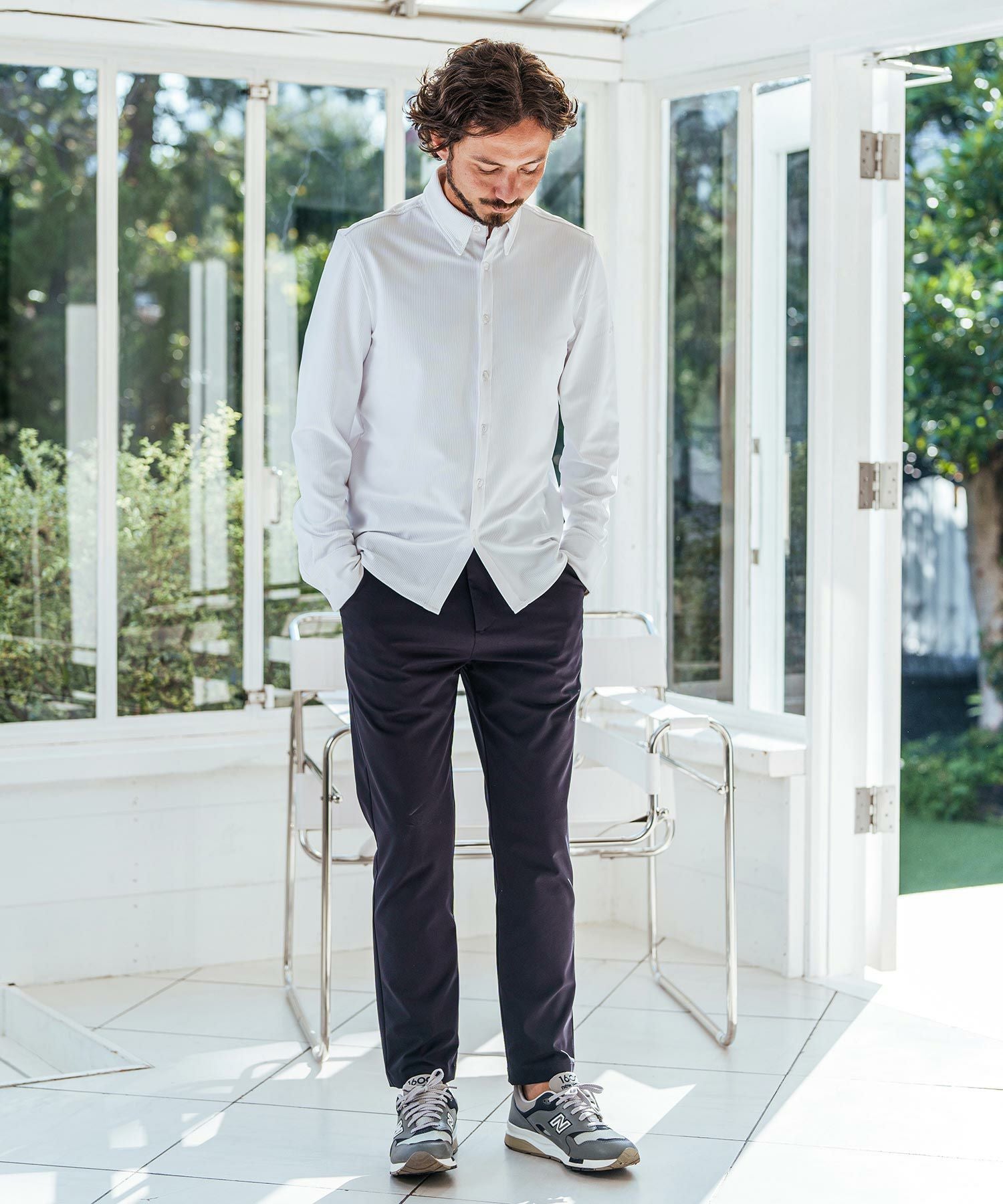 トビキリ/ボタンダウン長袖シャツ