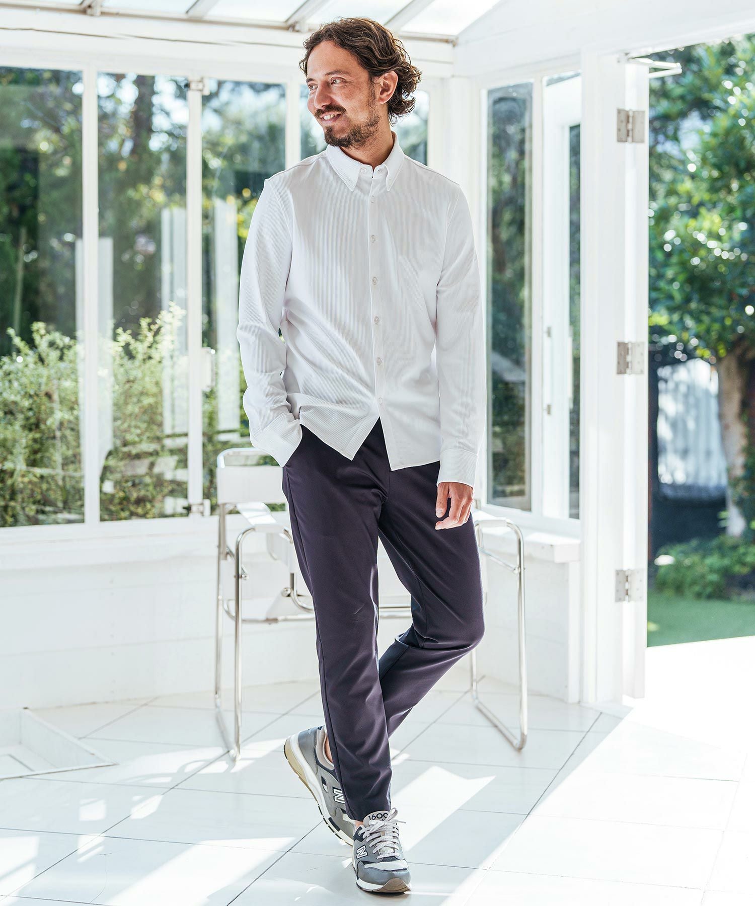 トビキリ/ボタンダウン長袖シャツ