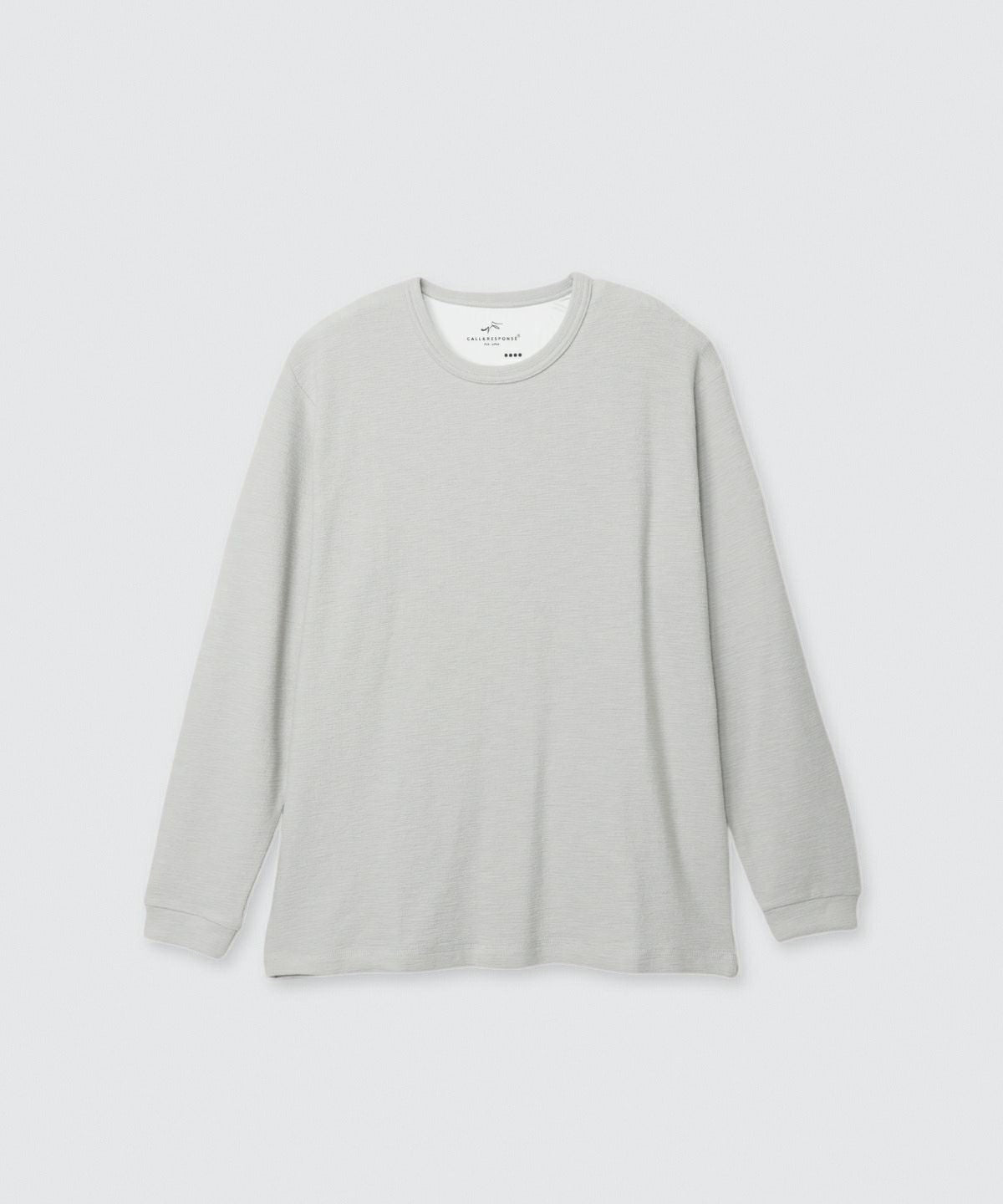 メランジ/クルーネック長袖Tシャツ