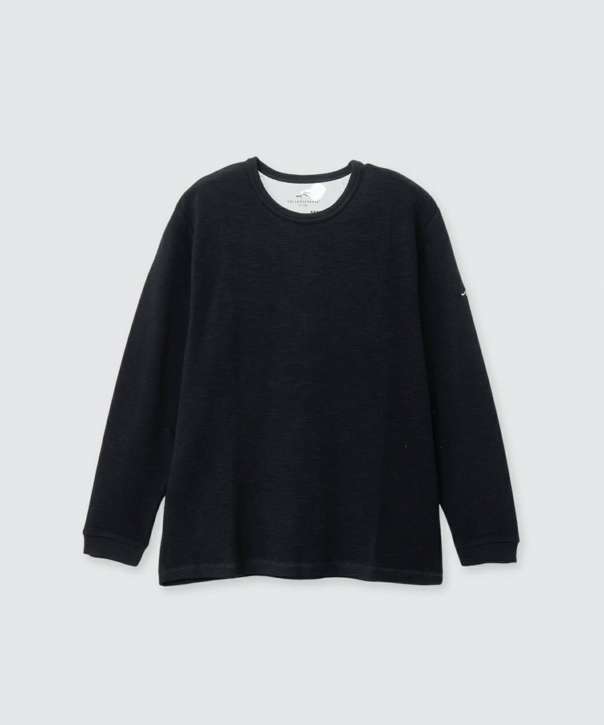メランジ/クルーネック長袖Tシャツ