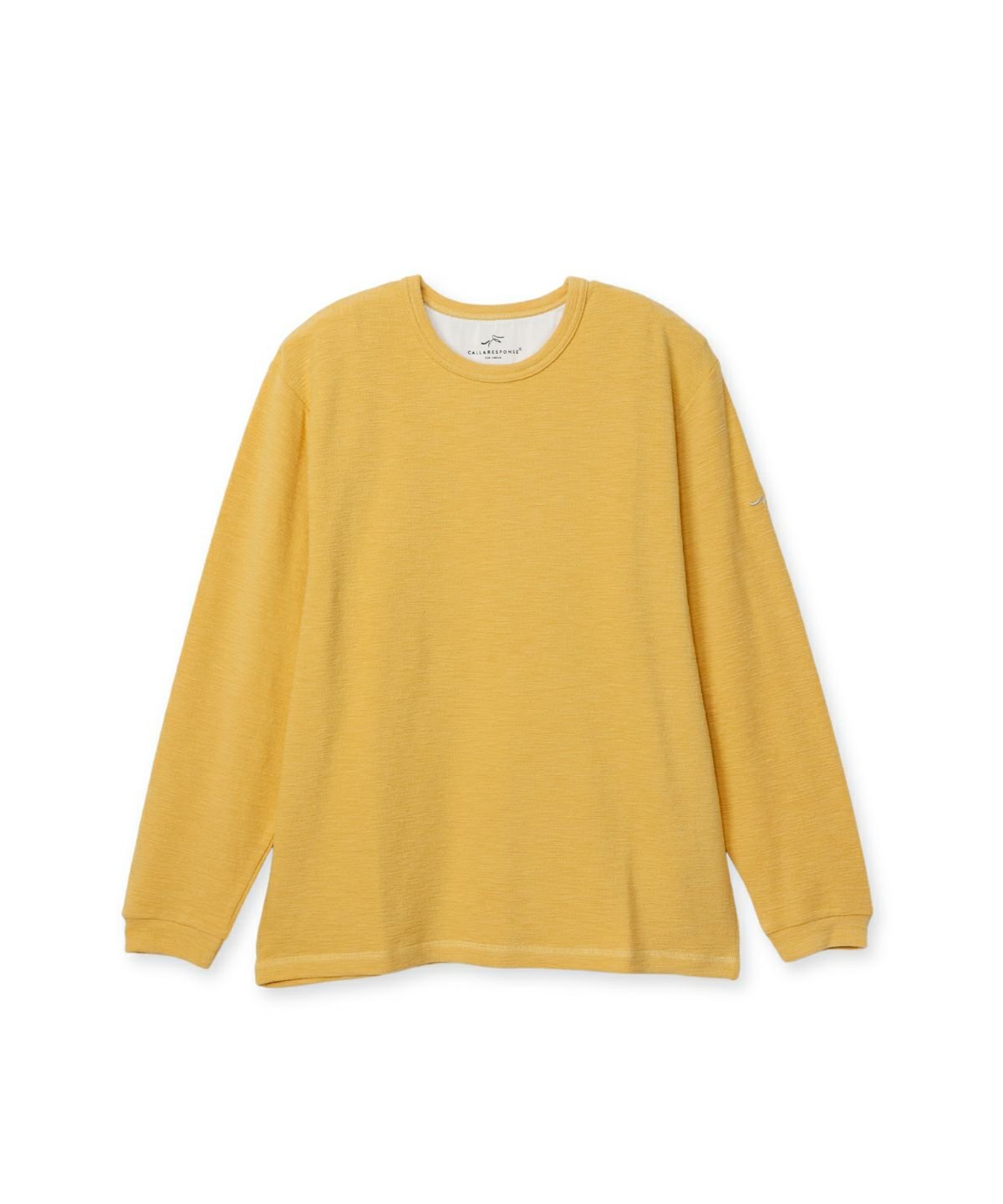 メランジ/クルーネック長袖Tシャツ