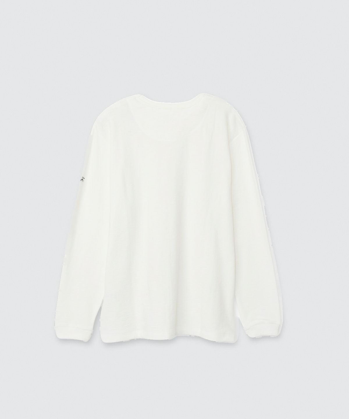 メランジ/クルーネック長袖Tシャツ