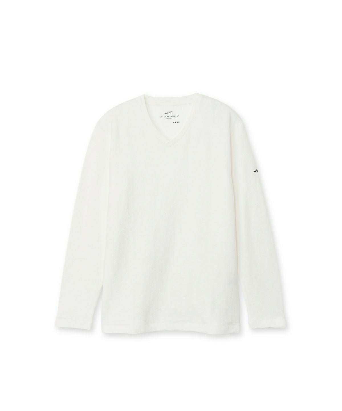 メランジ/Vネック長袖Tシャツ