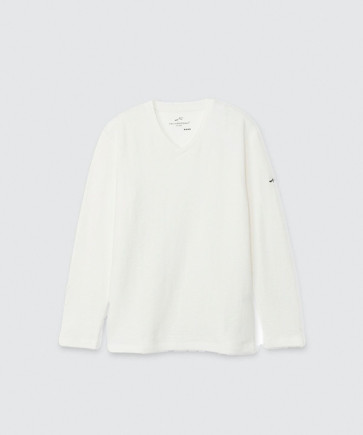 メランジ/Vネック長袖Tシャツ
