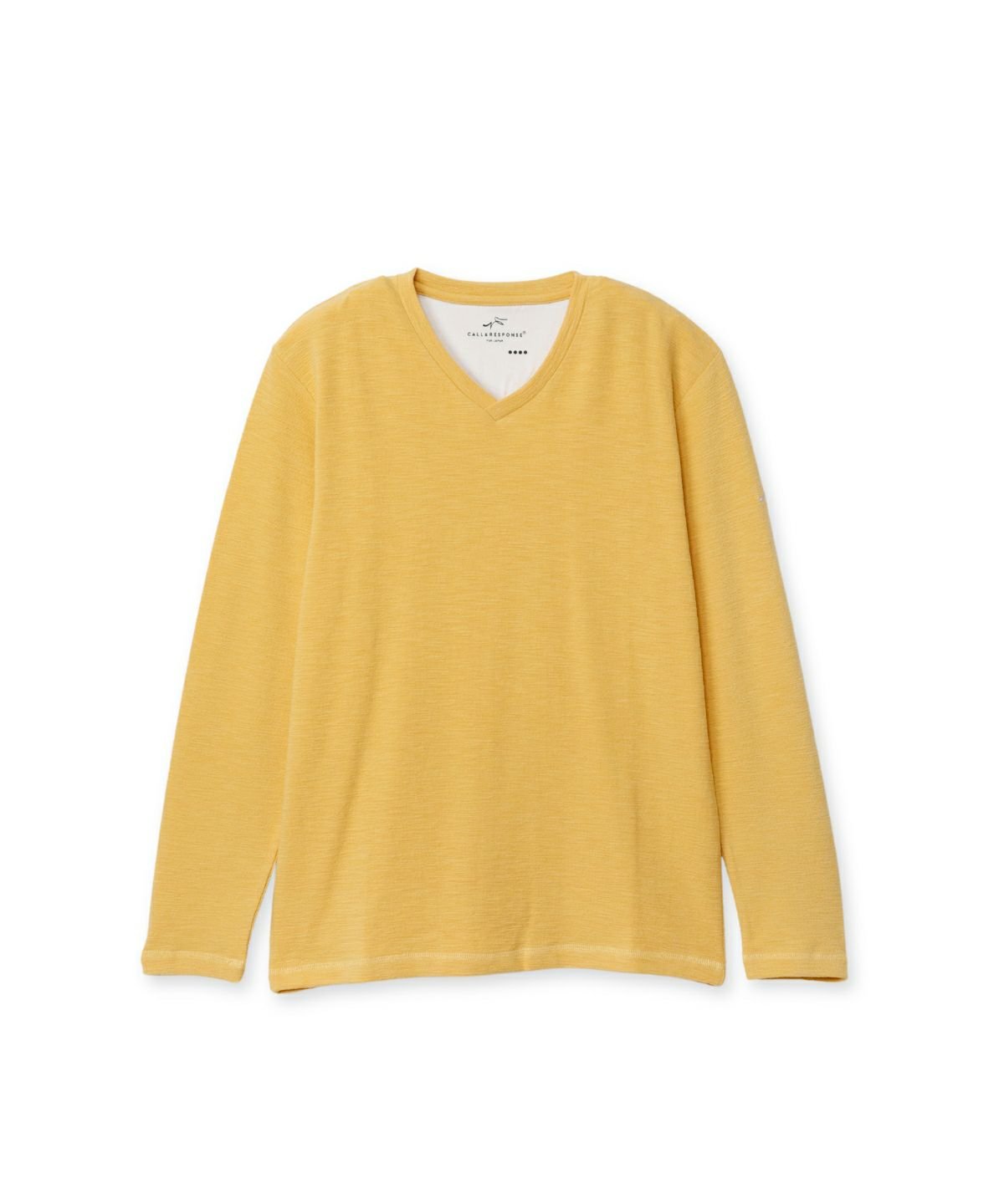 メランジ/Vネック長袖Tシャツ