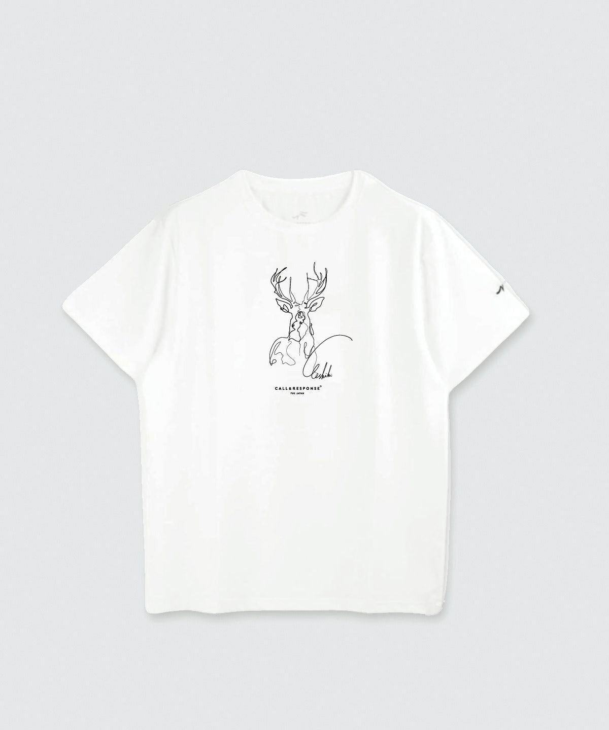 プリント半袖Tシャツ(シカ)