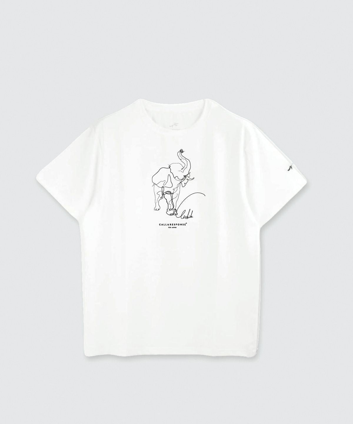プリント半袖Tシャツ(ゾウ)