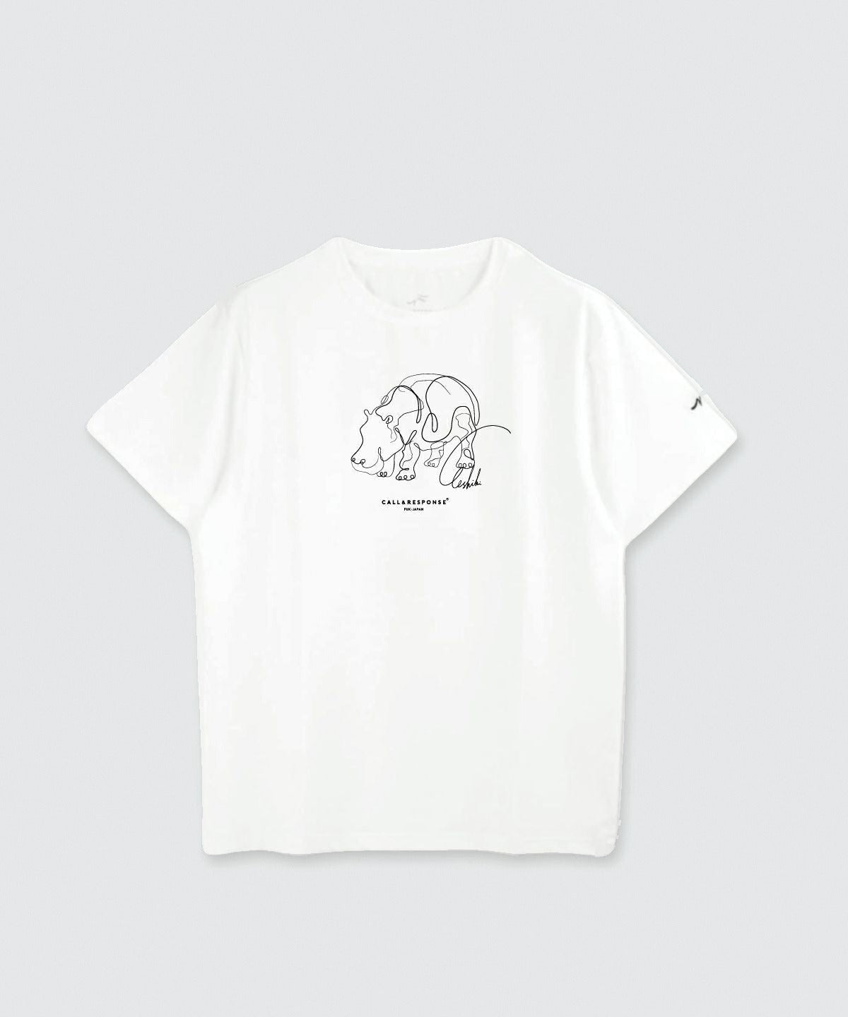 プリント半袖Tシャツ(カバ)