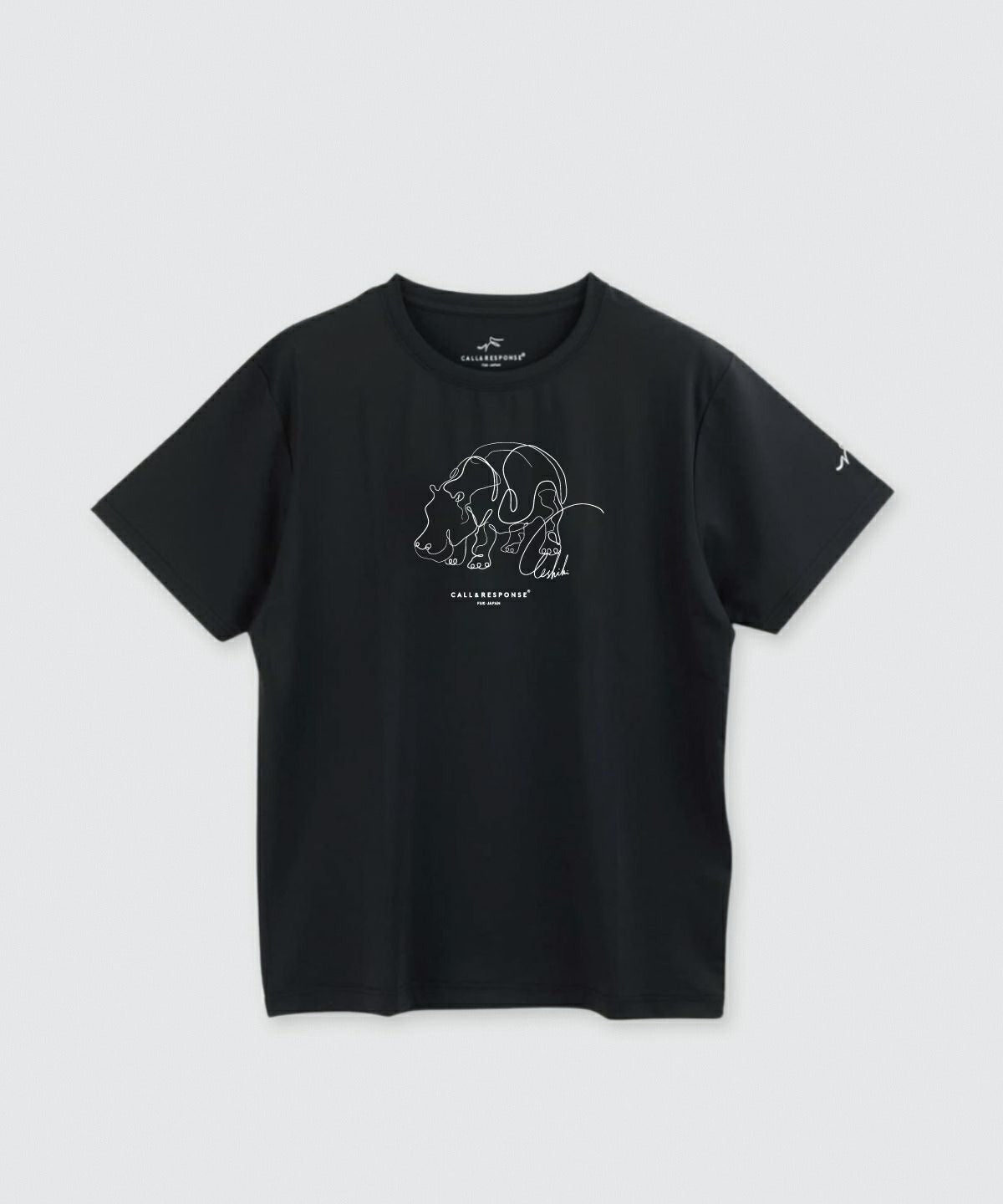 プリント半袖Tシャツ(カバ)