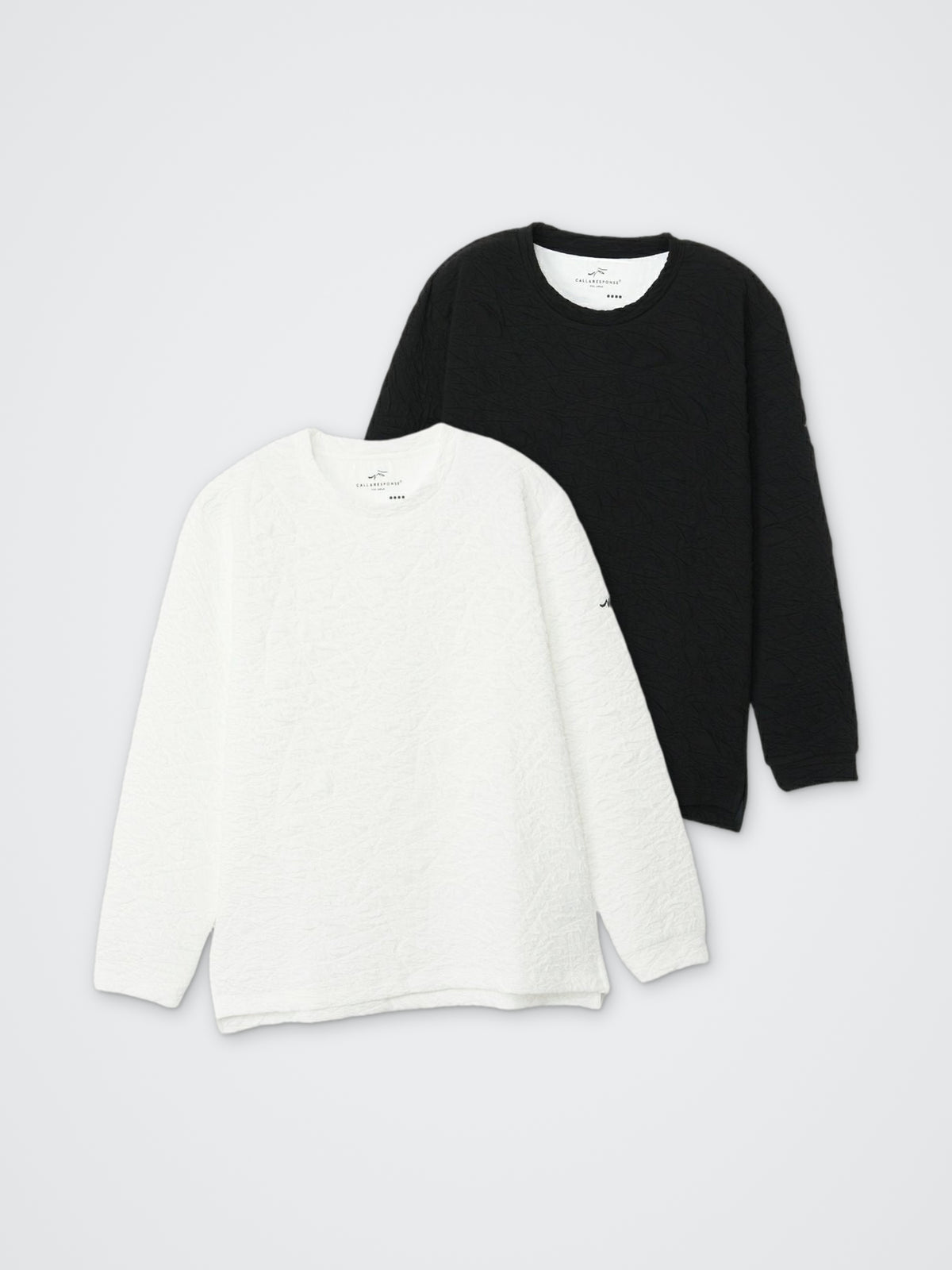 フクレジャカード/長袖Tシャツ カラー展開(BLACK・WHITE)