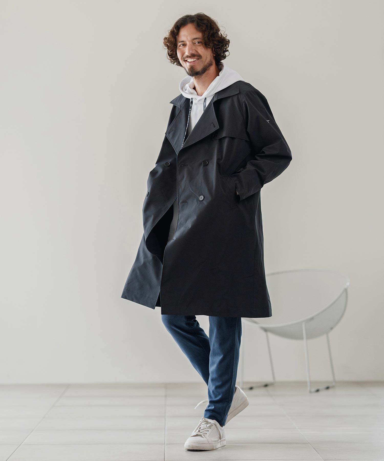 撥水トレンチコート