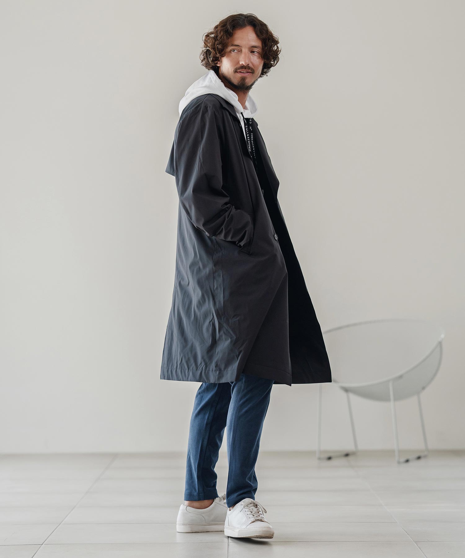 撥水トレンチコート