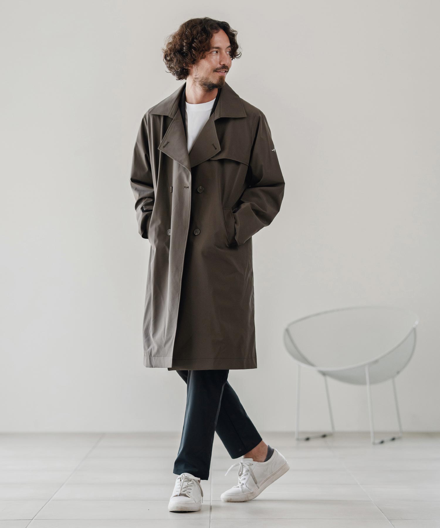 撥水トレンチコート