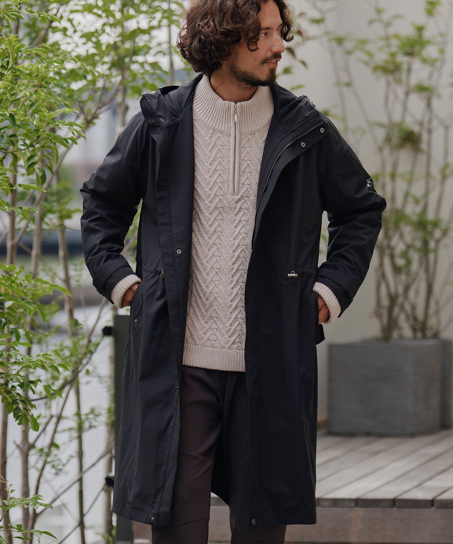 撥水モッズコート