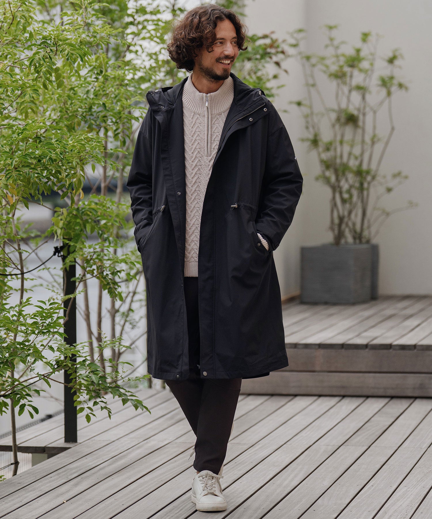 撥水モッズコート