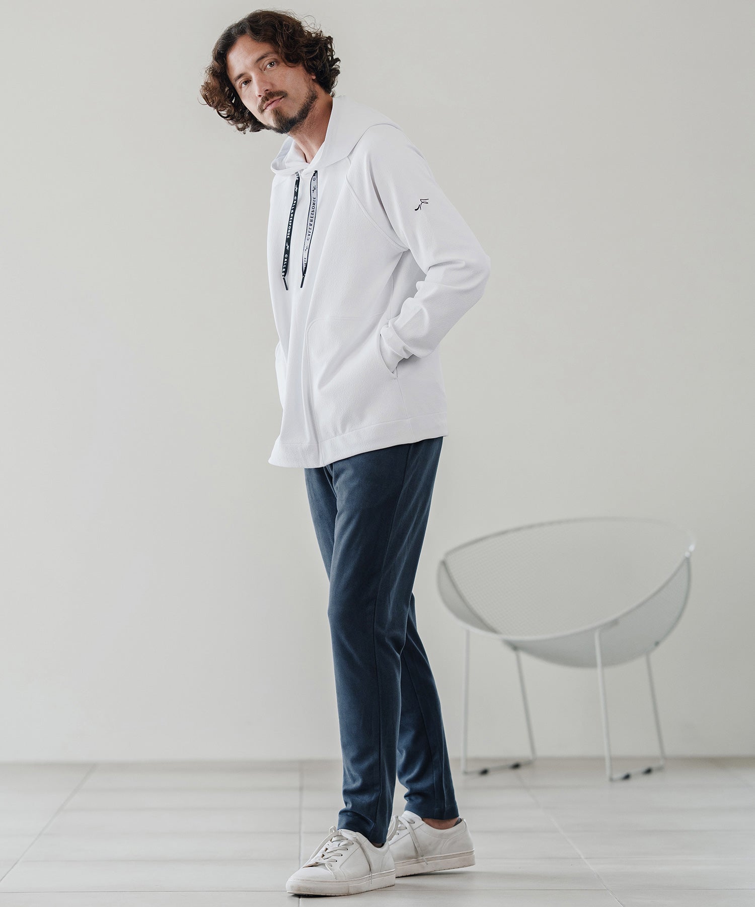 スエードライク/ロングパンツ