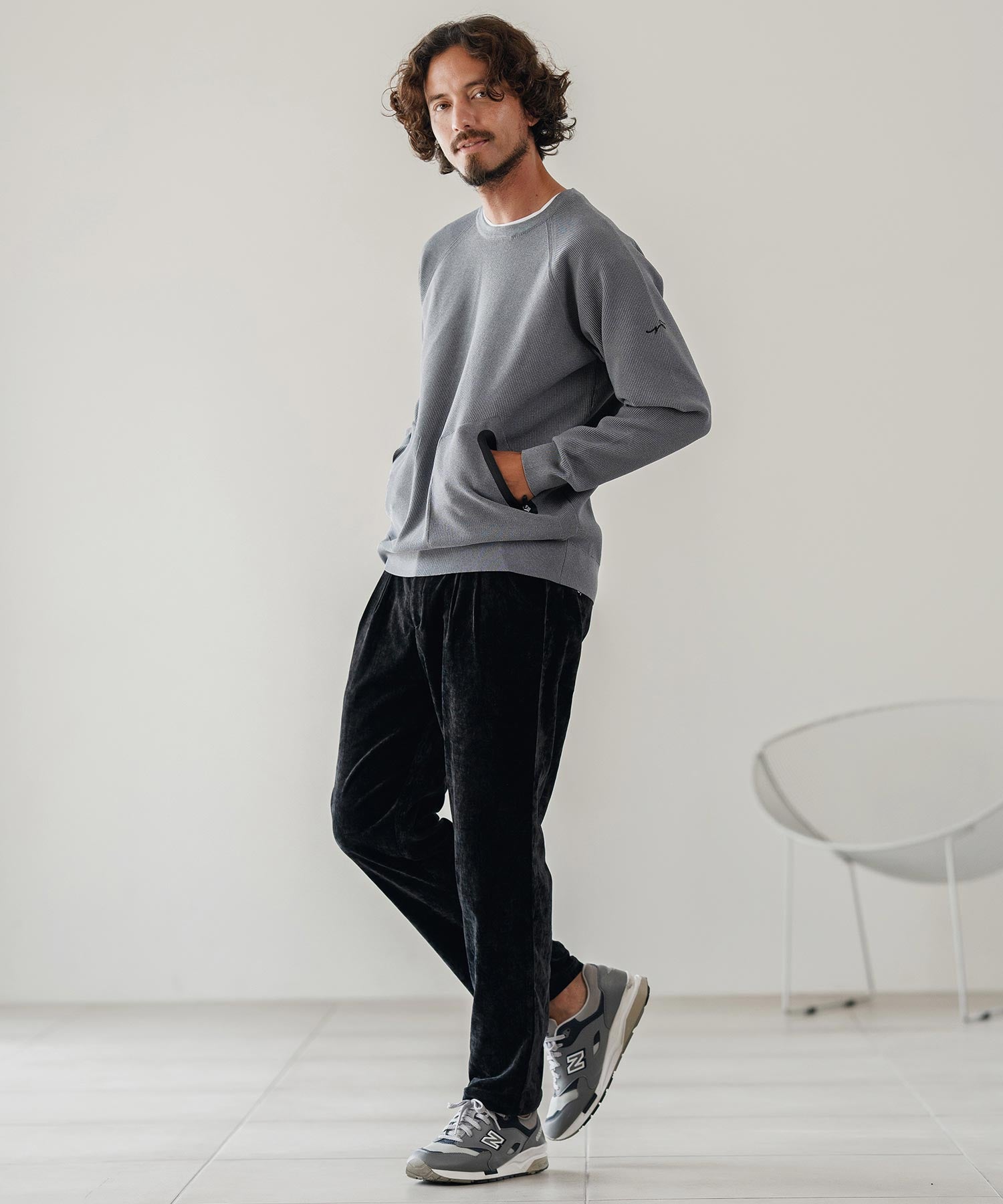 ビンテージベロア/タックパンツ