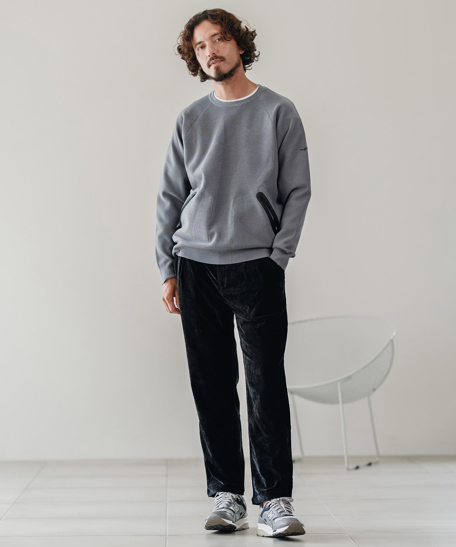 ビンテージベロア/タックパンツ