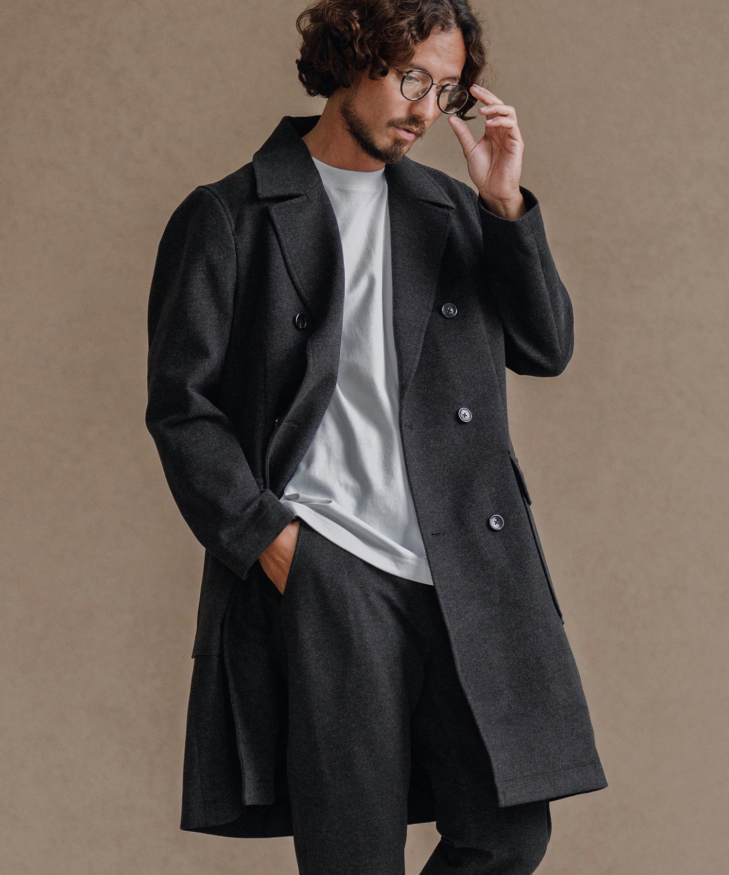 スーパーストレッチ/ロングPコート