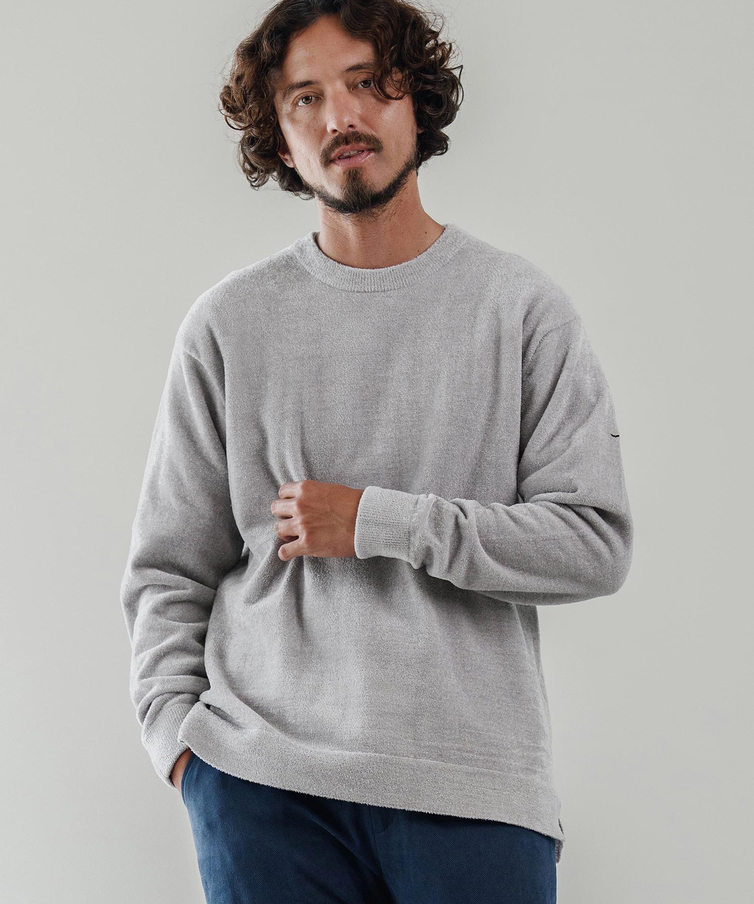 サイセンタク/シャギークルーニット