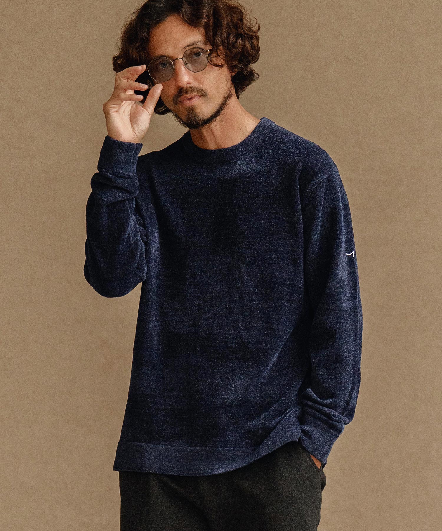 サイセンタク/シャギークルーニット