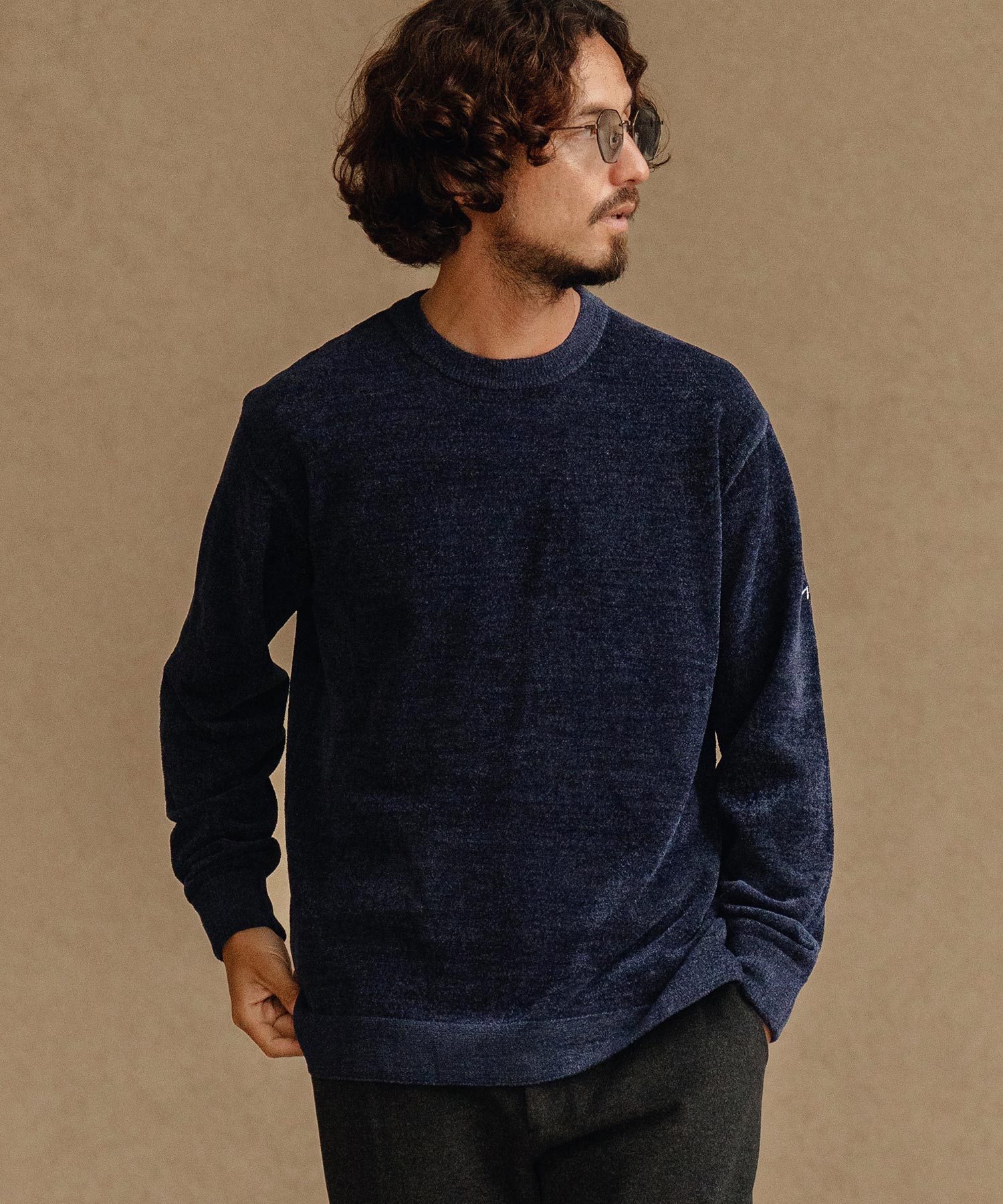 サイセンタク/シャギークルーニット