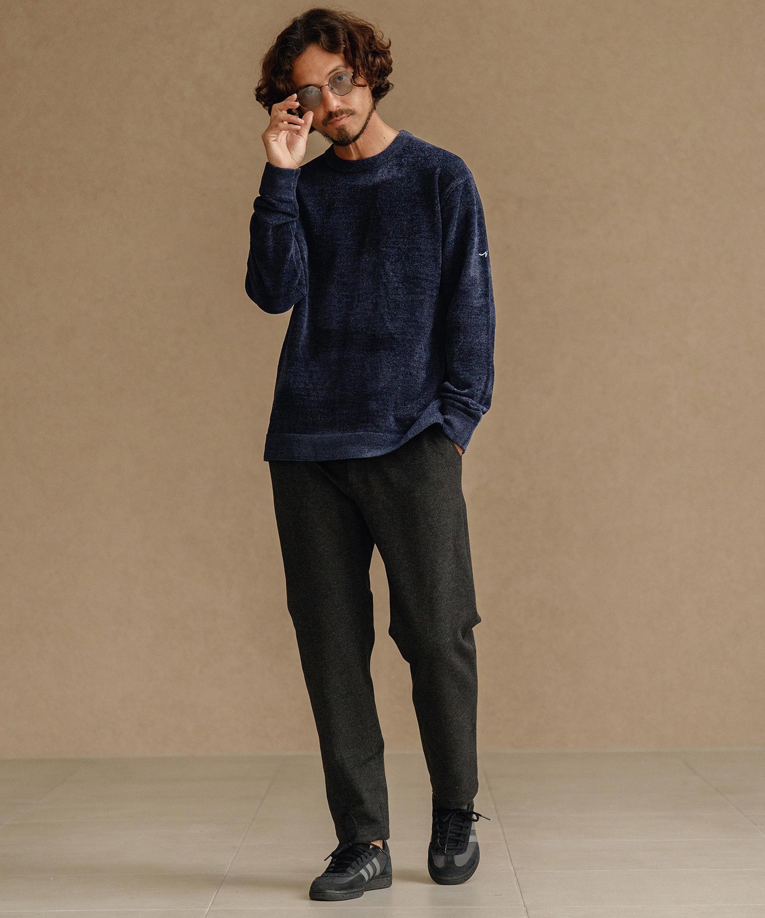 サイセンタク/シャギークルーニット