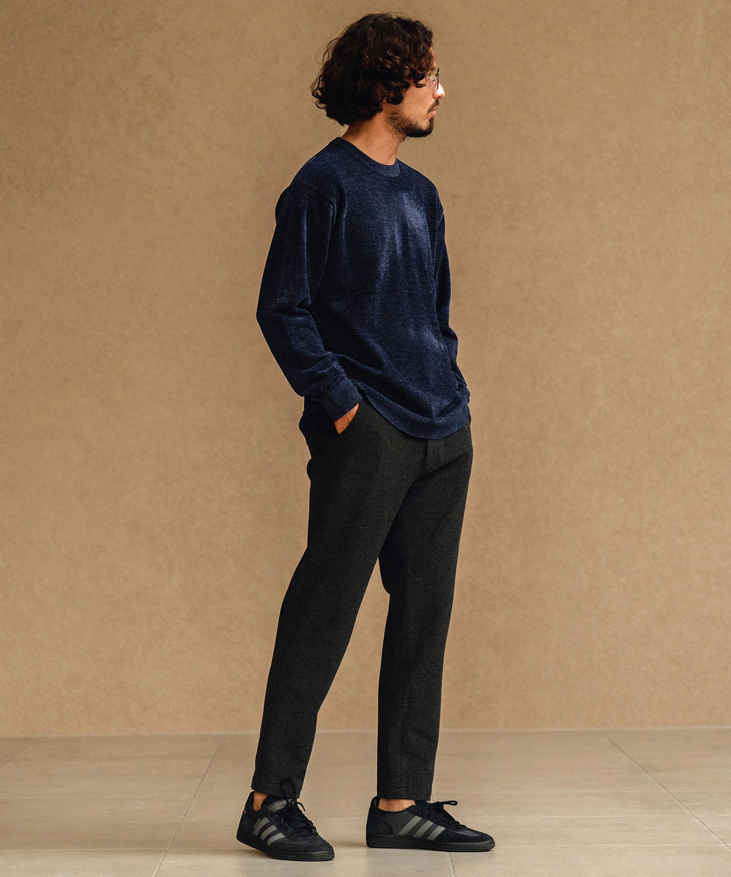 サイセンタク/シャギークルーニット