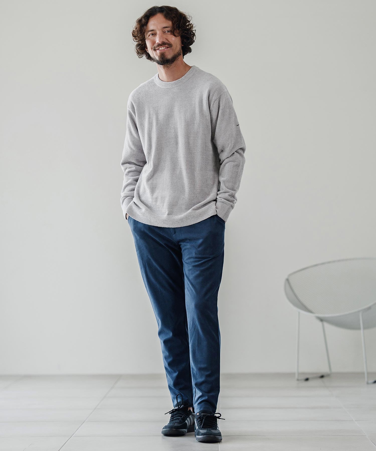 サイセンタク/シャギークルーニット