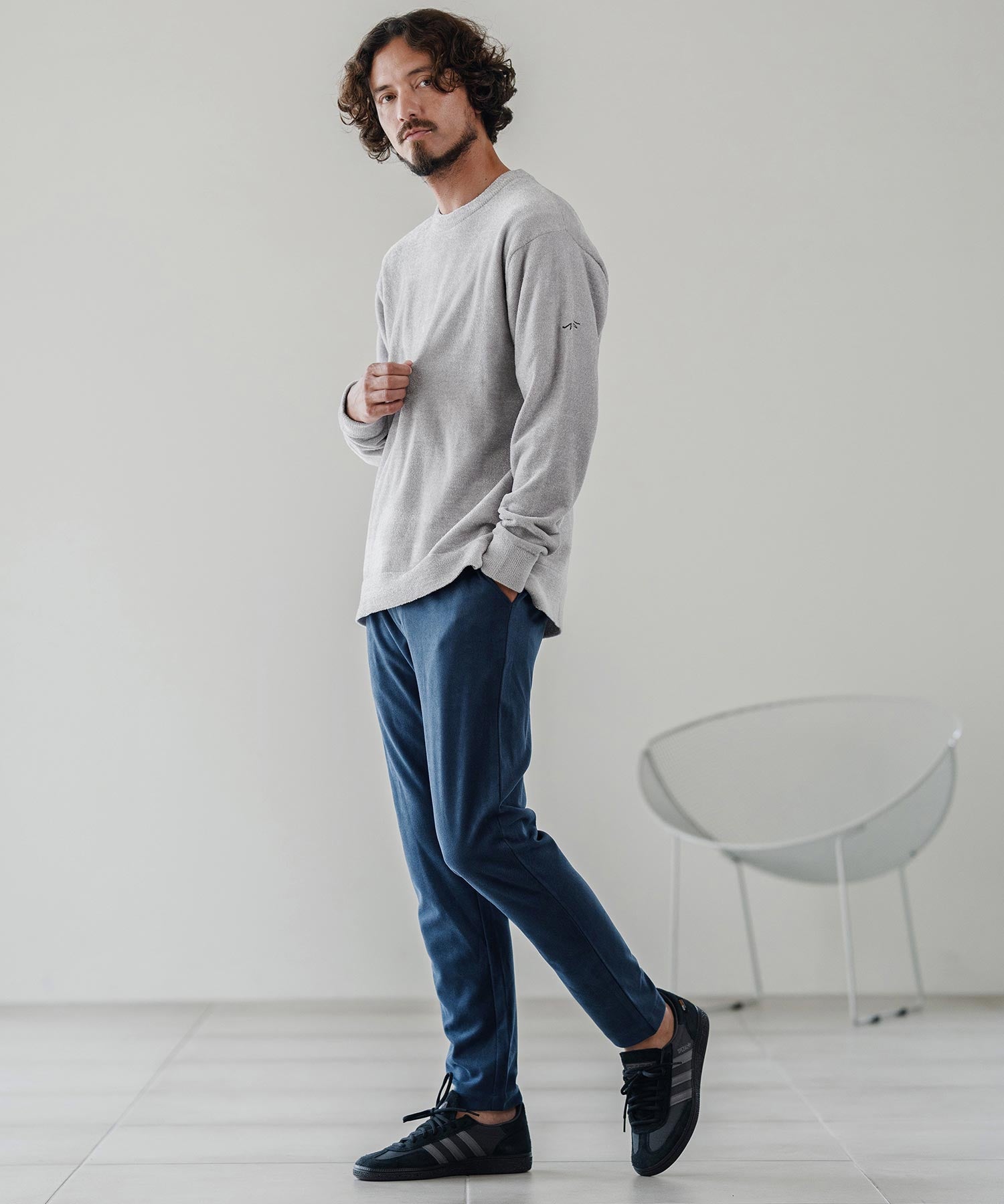 サイセンタク/シャギークルーニット