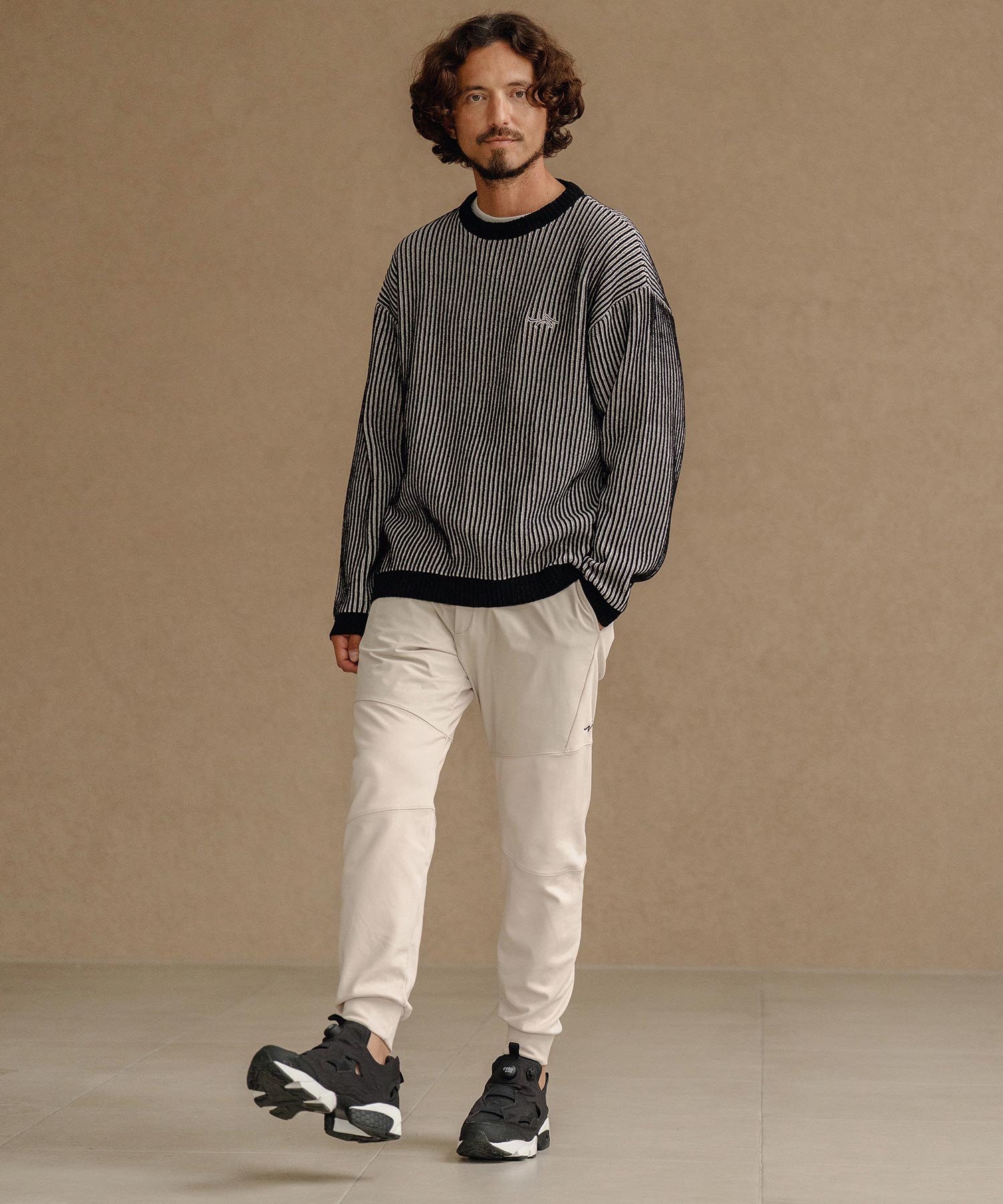 切り替えジョガーパンツ(裏起毛)