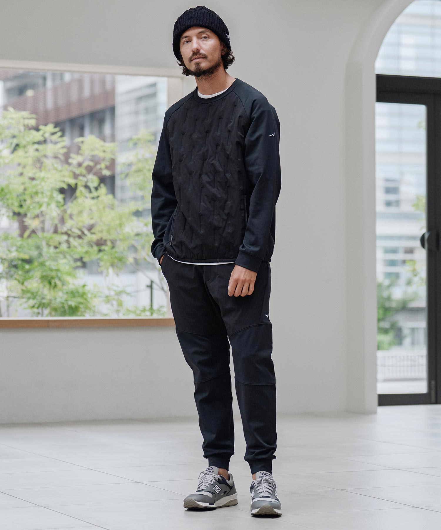 切り替えジョガーパンツ(裏起毛)