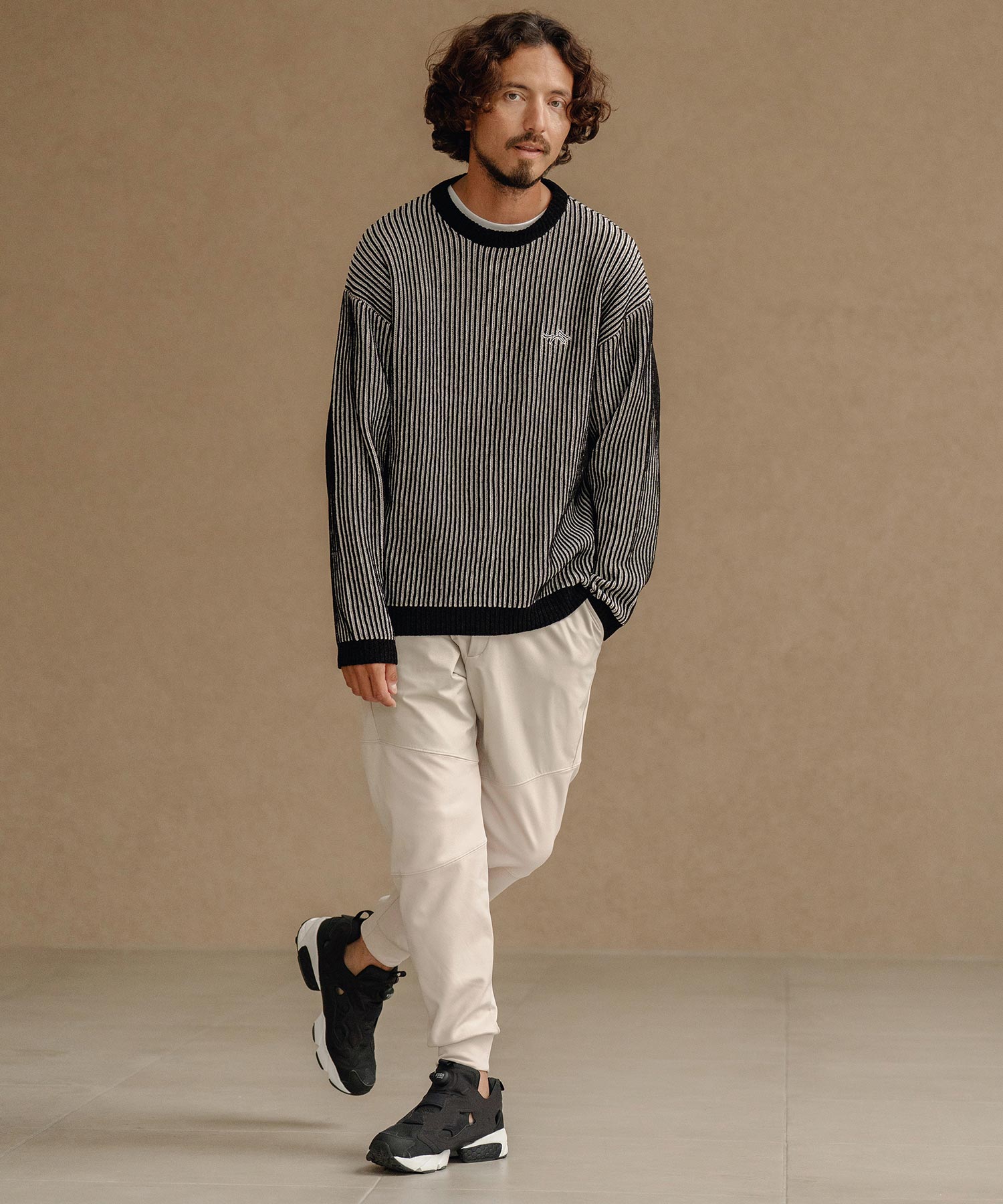 切り替えジョガーパンツ(裏起毛)