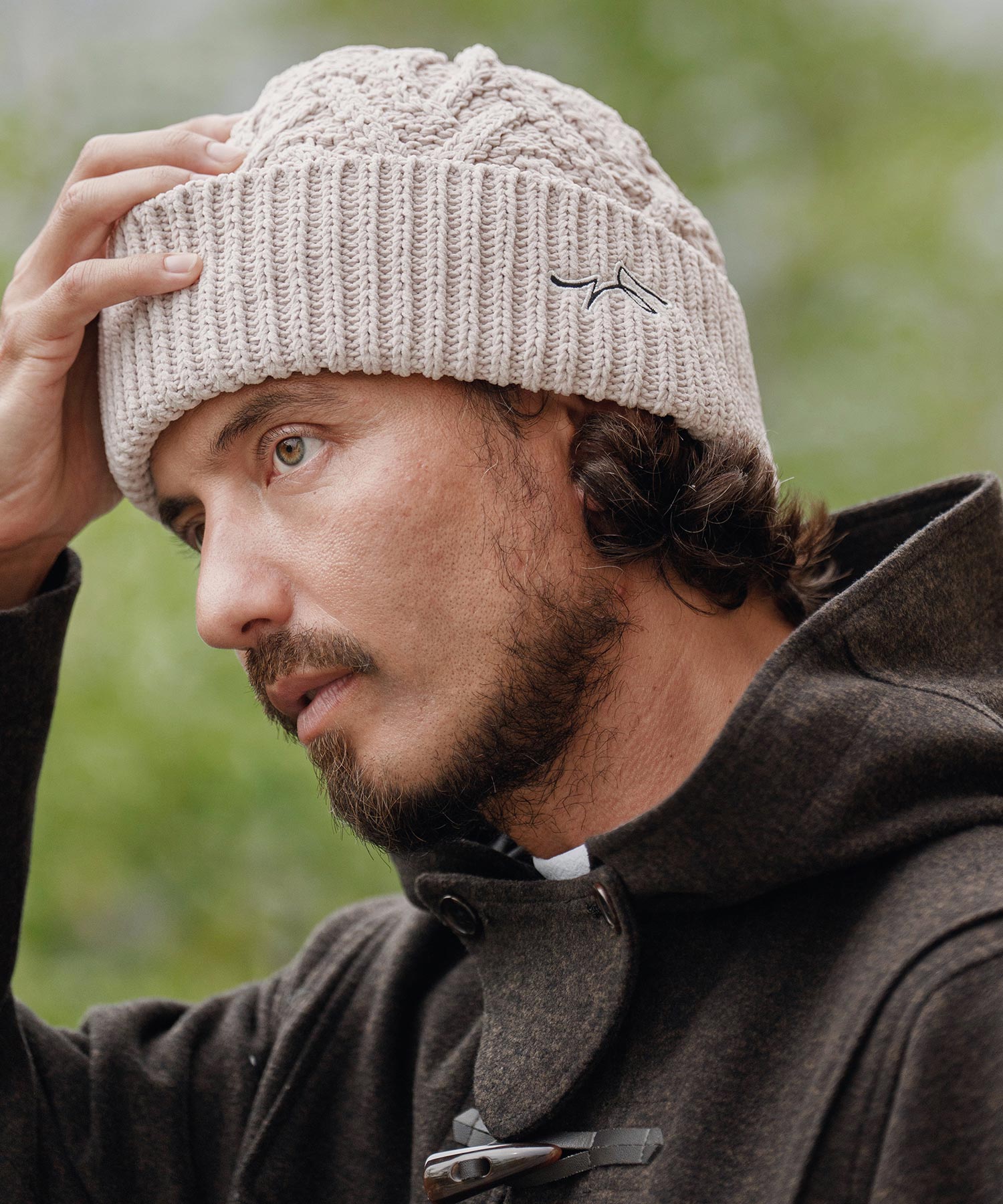 サイセンタク/ニットキャップ(ヘリンボーン)