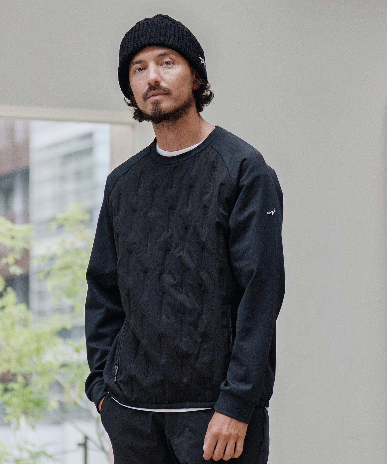 サイセンタク/ニットキャップ(ヘリンボーン)