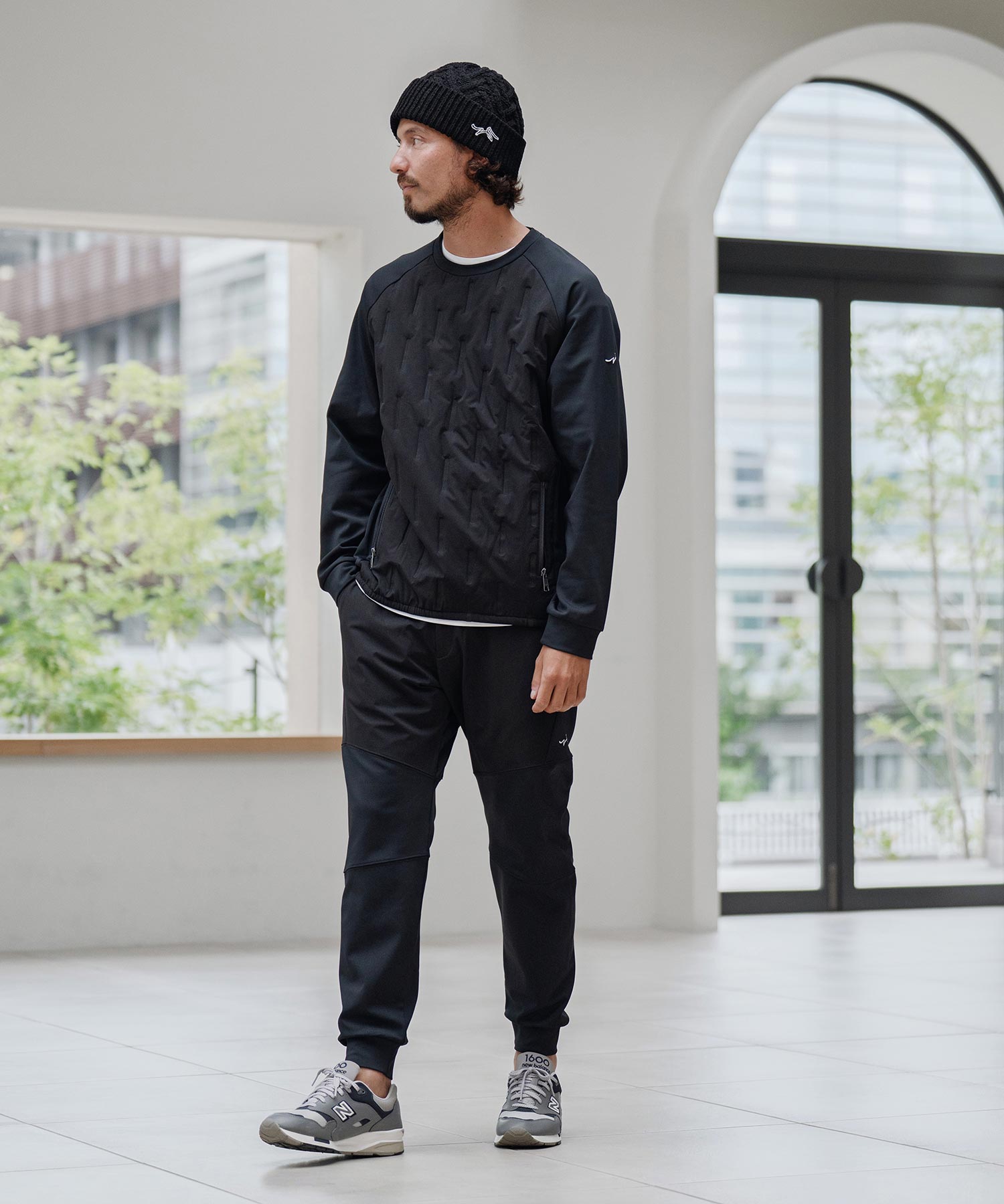 サイセンタク/ニットキャップ(ヘリンボーン)