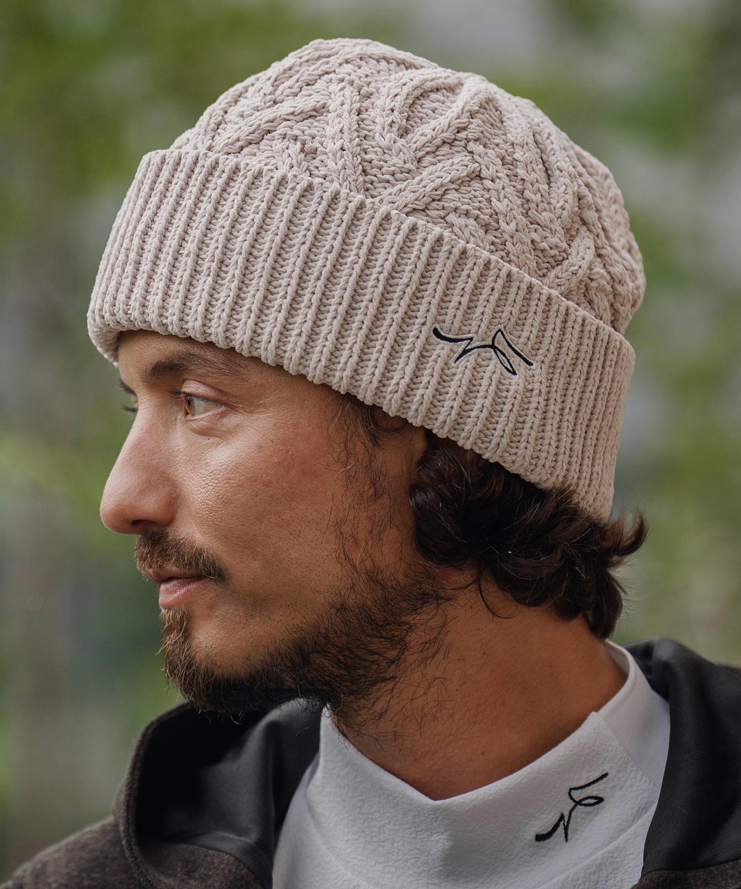 サイセンタク/ニットキャップ(ヘリンボーン)