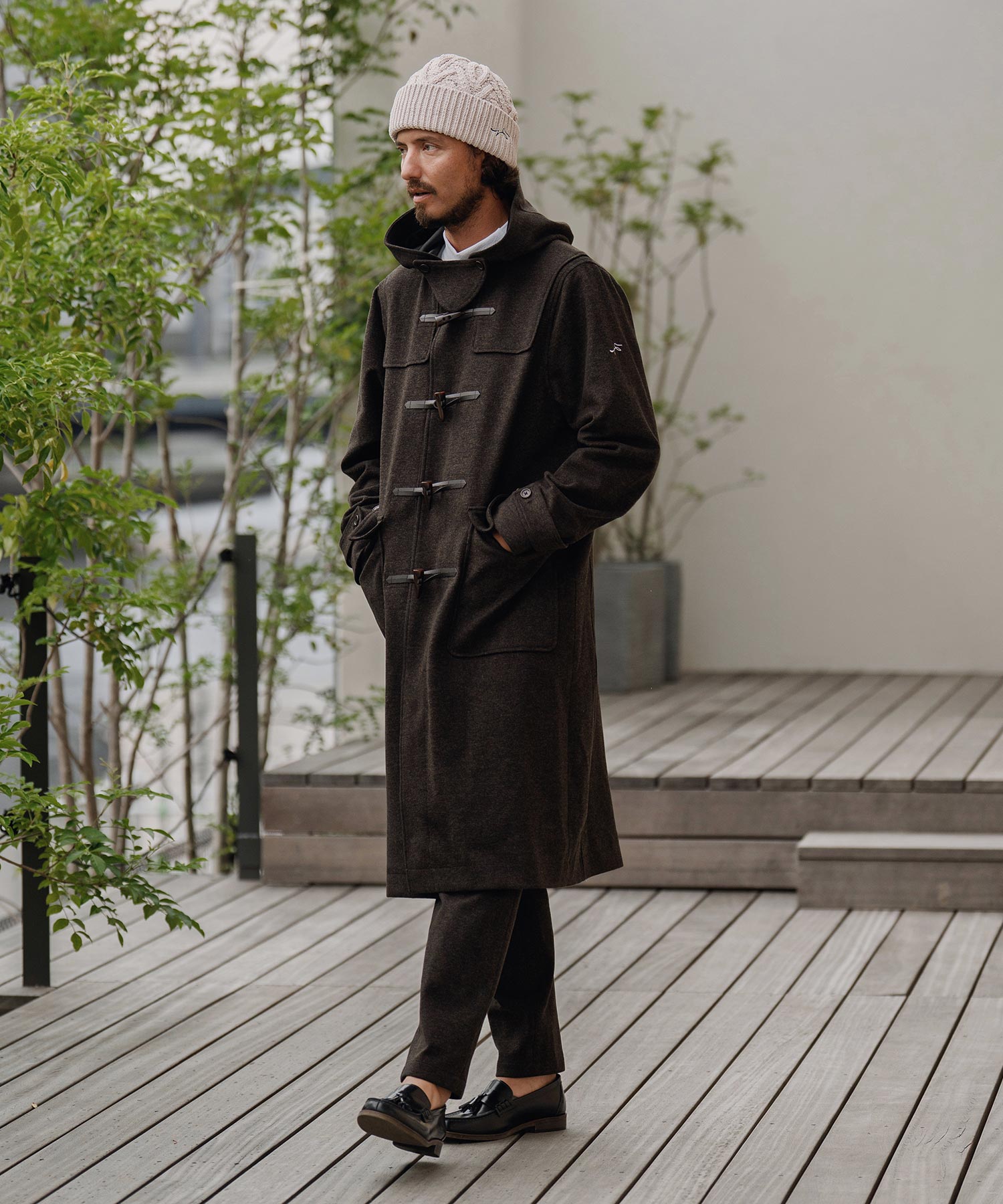 サイセンタク/ニットキャップ(ヘリンボーン)