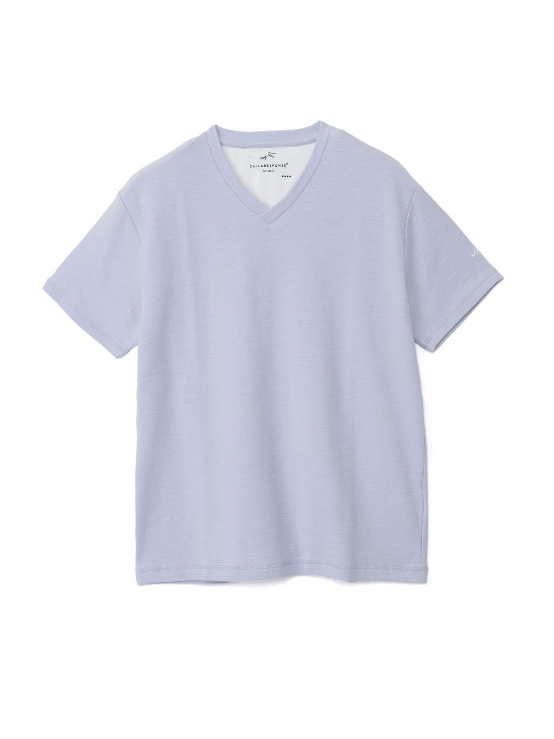 メランジVネック半袖Tシャツ