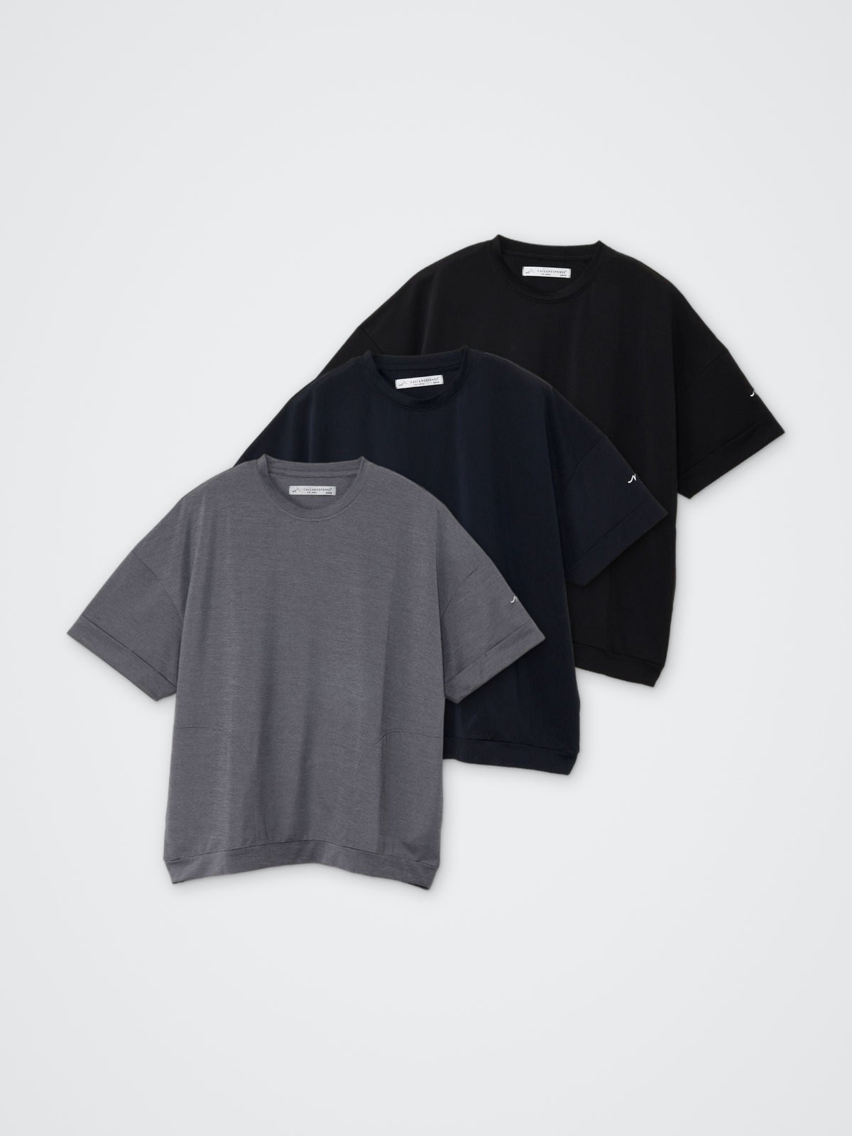 KOKAGE/オーバー半袖プルオーバー カラー展開(BLACK・NAVY・GRAY)
