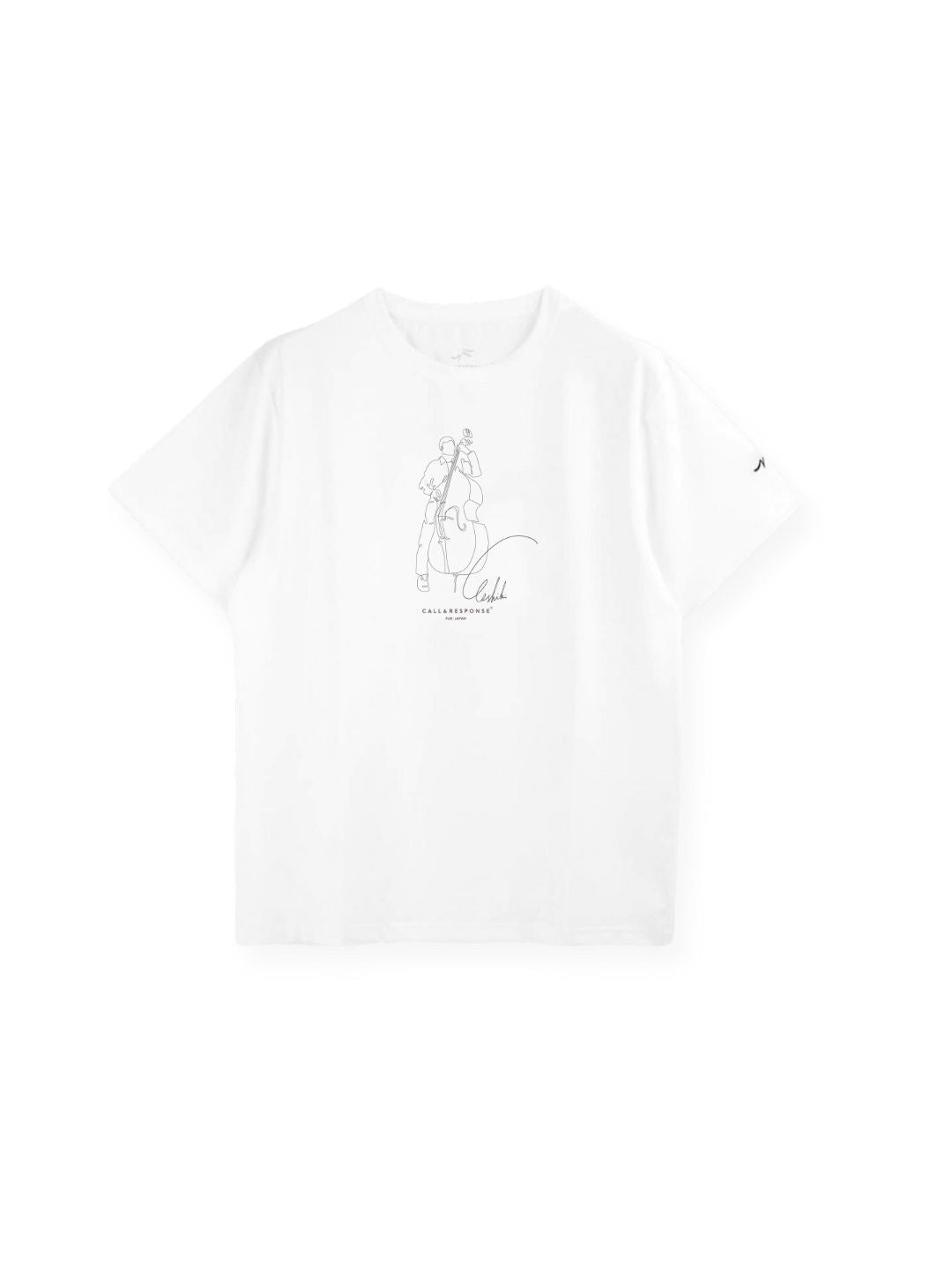 プリント半袖Tシャツ(アート/JAZZウッドベース)