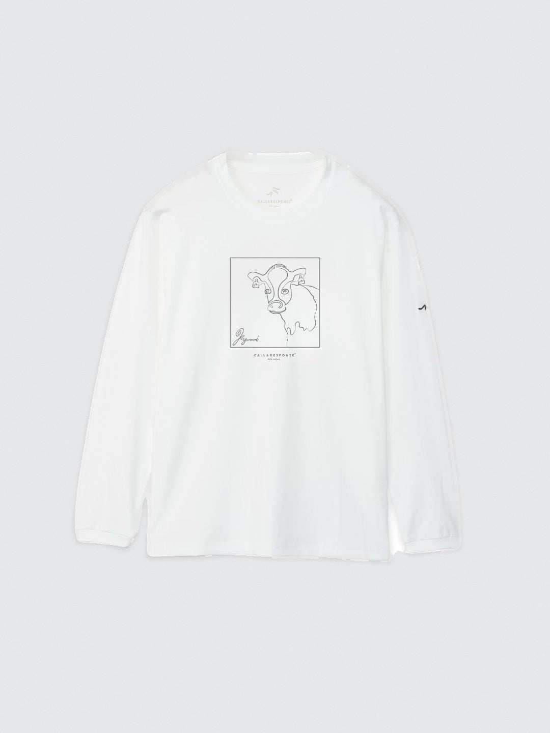 プリント長袖Tシャツ(アート/ウシ)