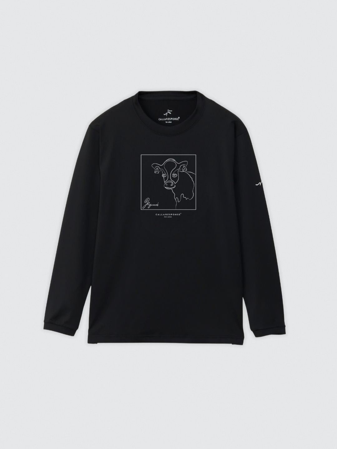プリント長袖Tシャツ(アート/ウシ)