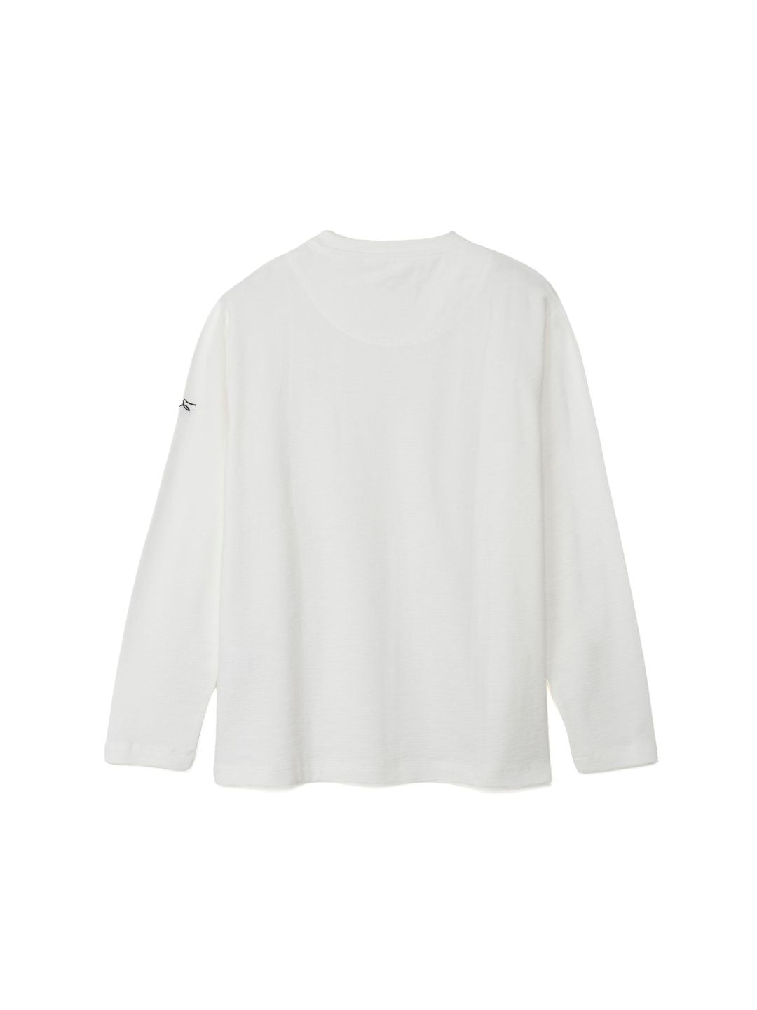 メランジVネック長袖Tシャツ