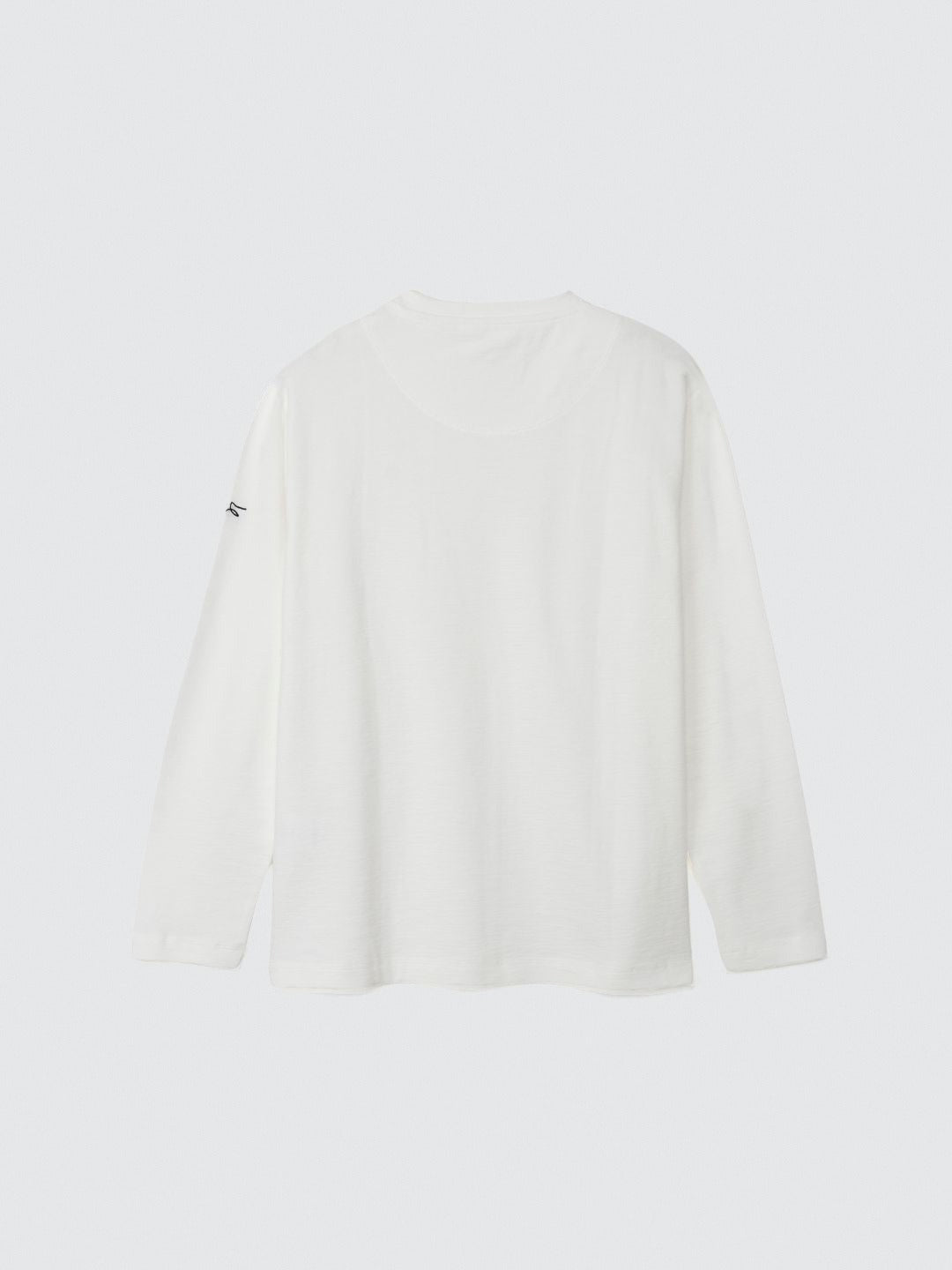 メランジVネック長袖Tシャツ