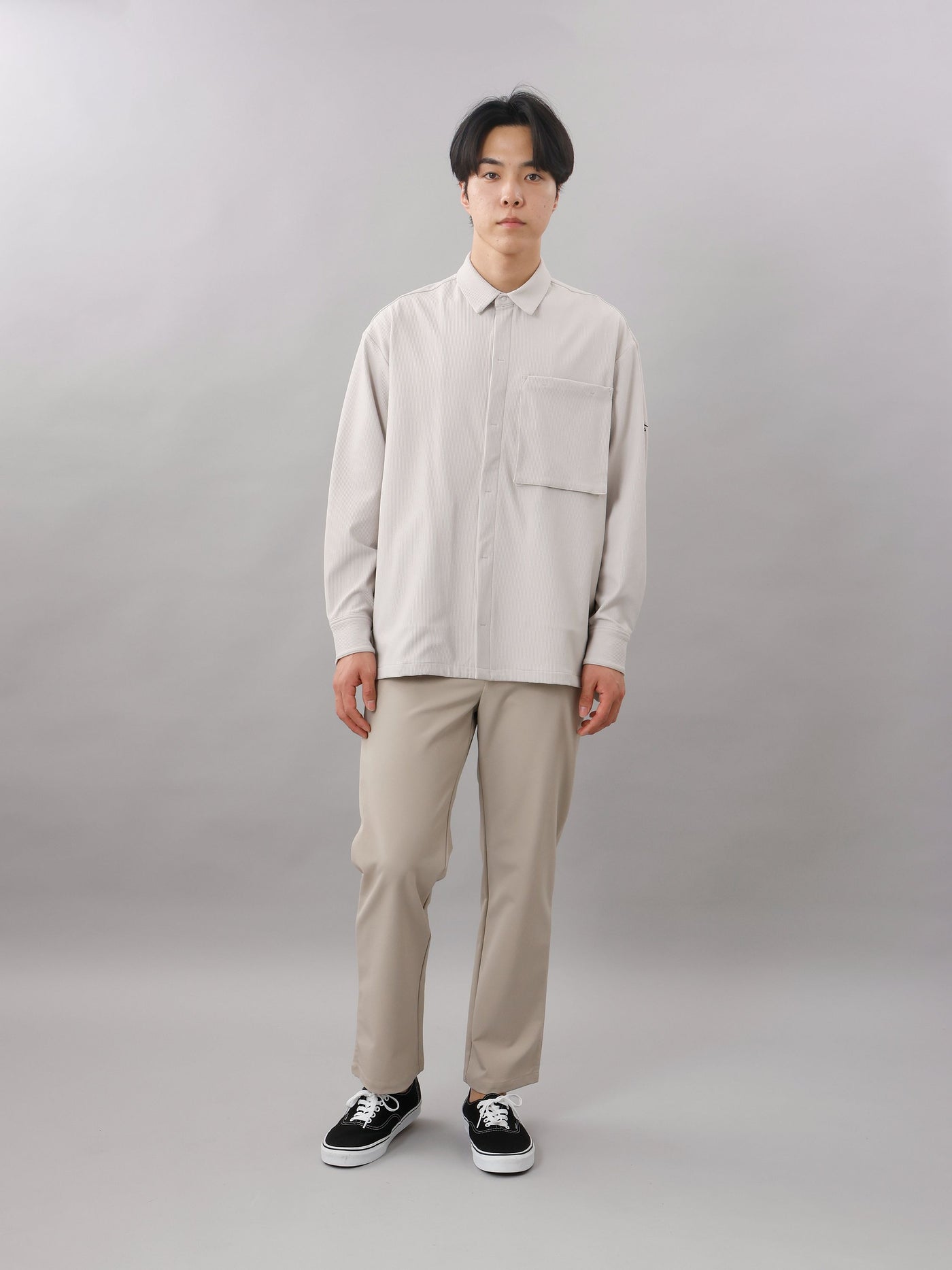 TOBIKIRI STRIPE/長袖比翼シャツ