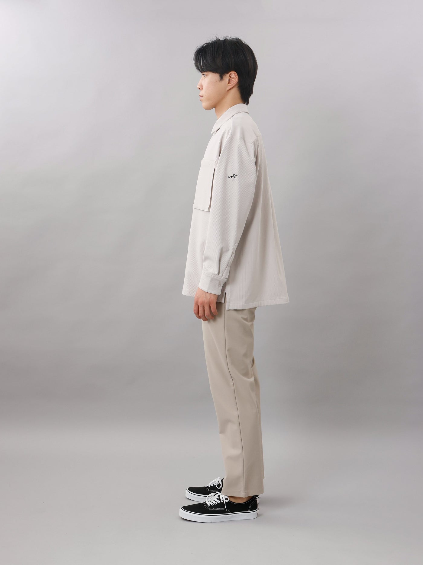 TOBIKIRI STRIPE/長袖比翼シャツ