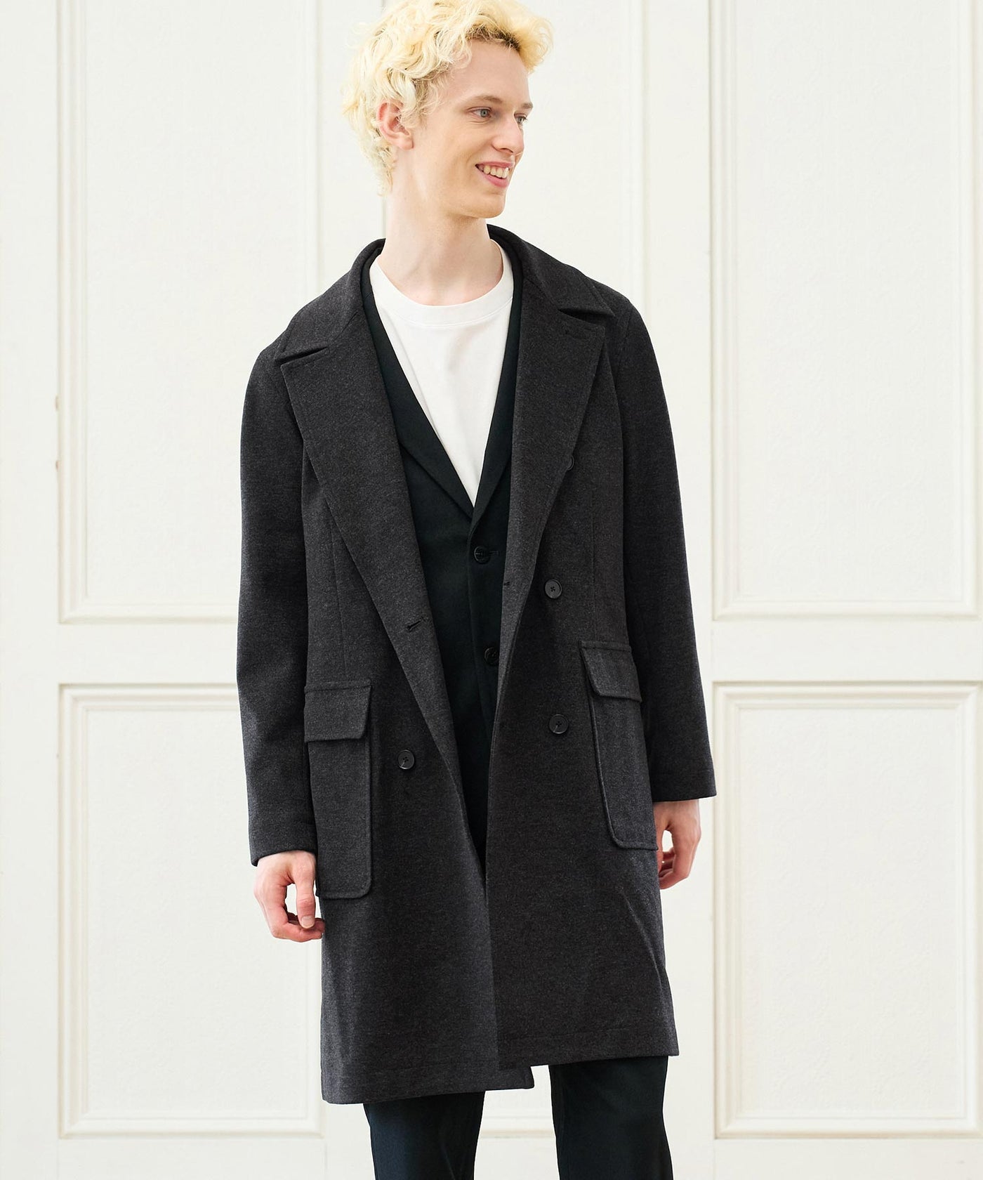 スーパーストレッチロングPコート