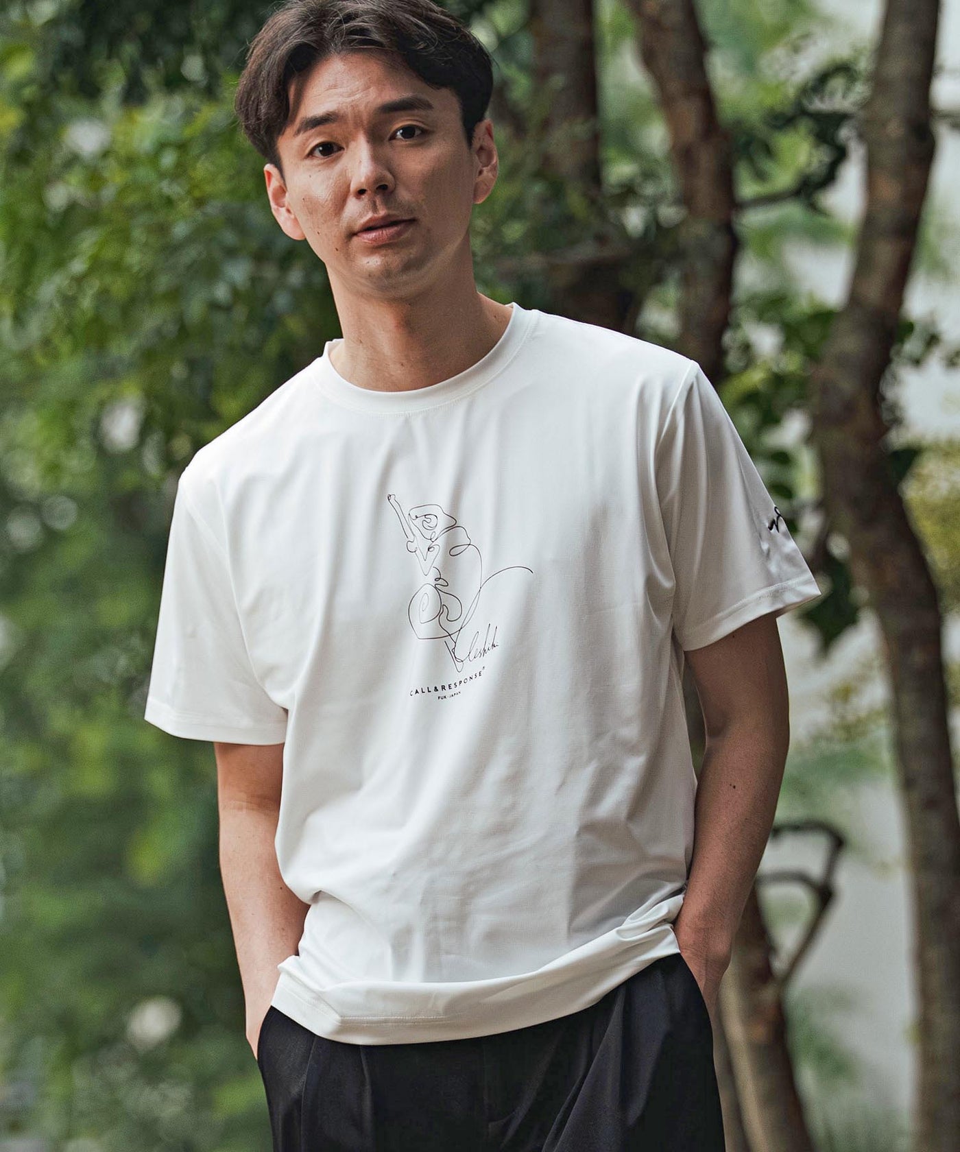 プリント半袖Tシャツ(アート/カメレオン)